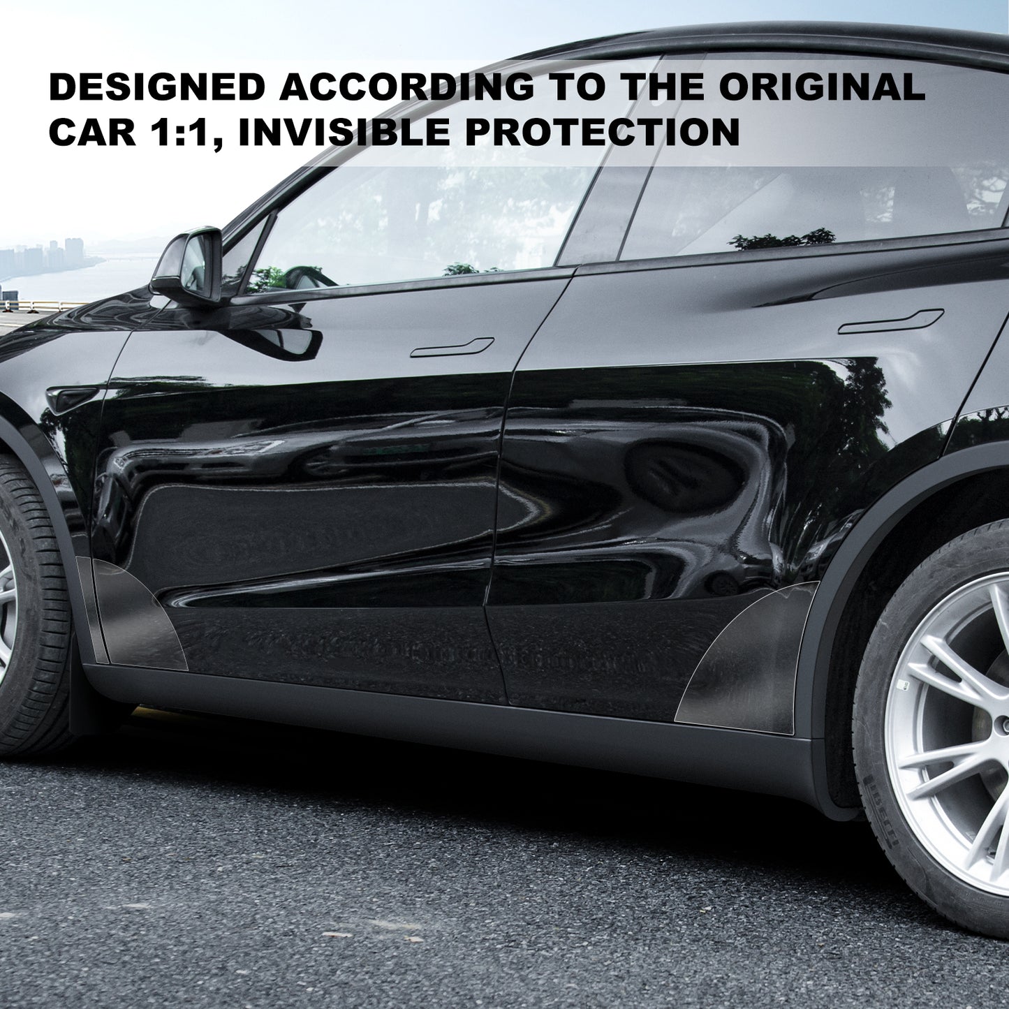 Clear Paint Protective Film Compatible with 2021-2025 Tesla Model Y Accessories