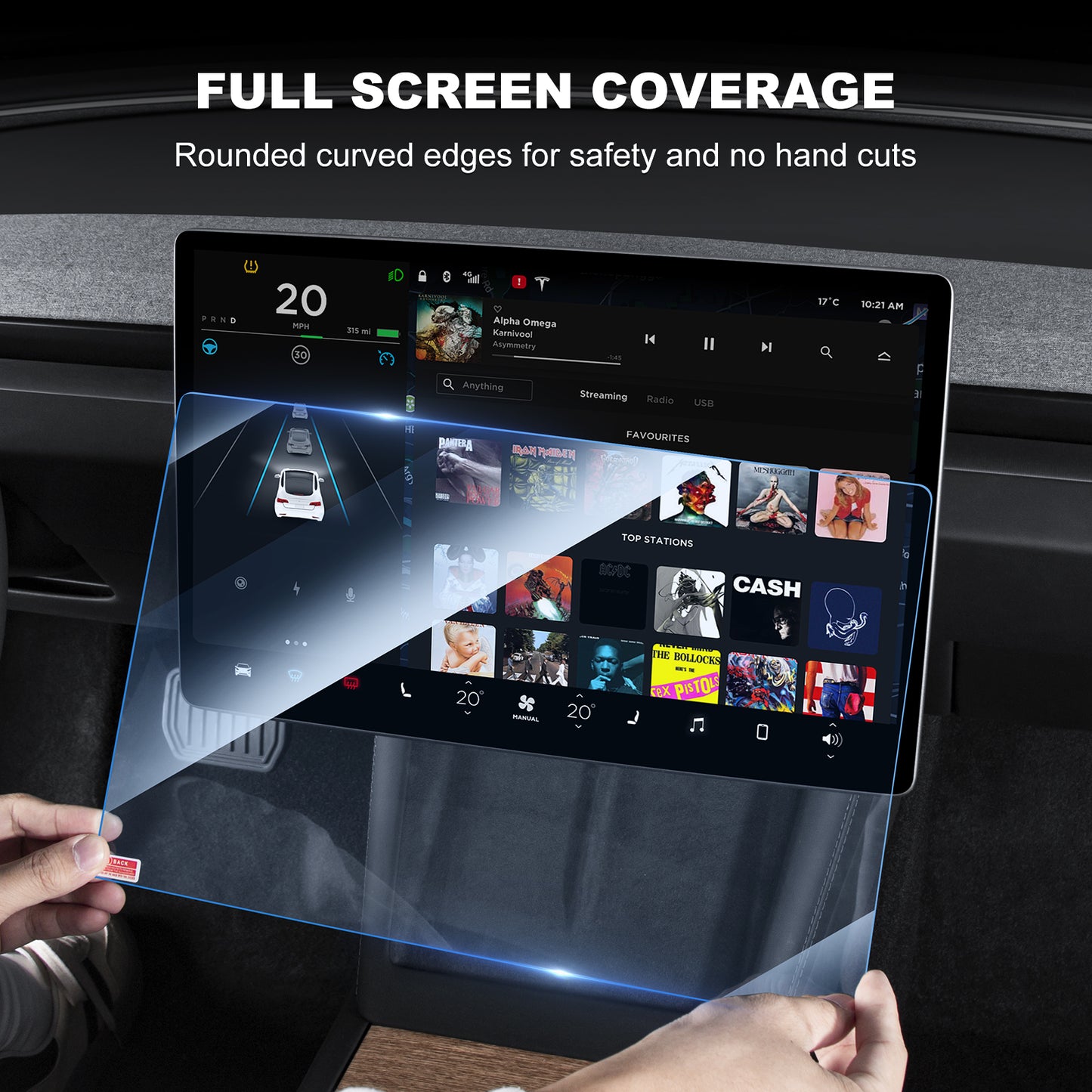 2PCS Tempered Glass Screen Protector for 2024-2025 Tesla Model 3 Highland and 2025 New Model Y Juniper Accessories