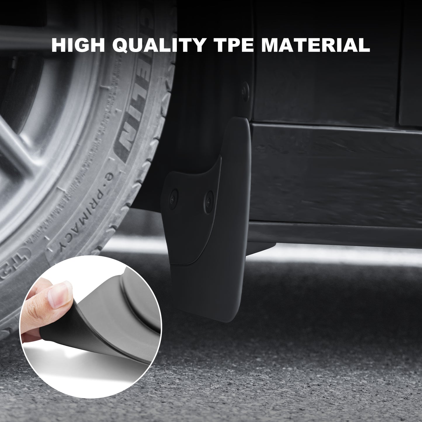 2PCS Upgraded Front Mud Flap for 2024 Tesla Model 3 Highland 5 Seater Accessories