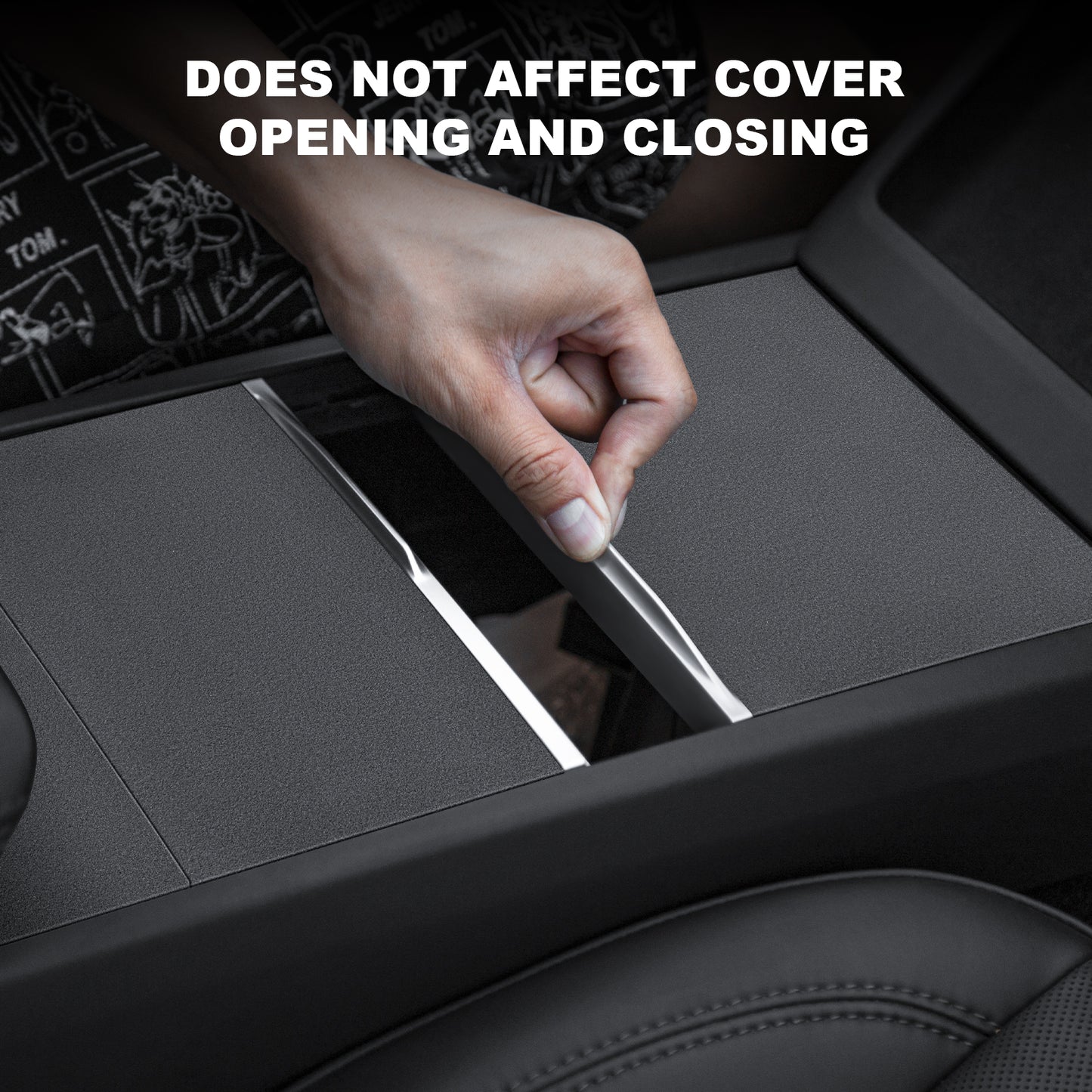 Center Console Wrap Cover Kit for 2024-2025 Tesla Model 3 and 2025 New Model Y Juniper (Launch Series) Accessories