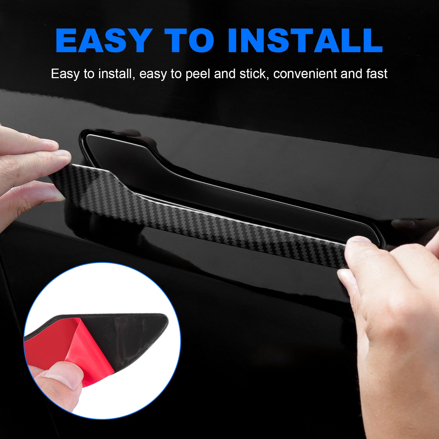 4PCS Door handle sticker for 2017-2023 Tesla Model 3 and 2021-2025 Model Y Accessories