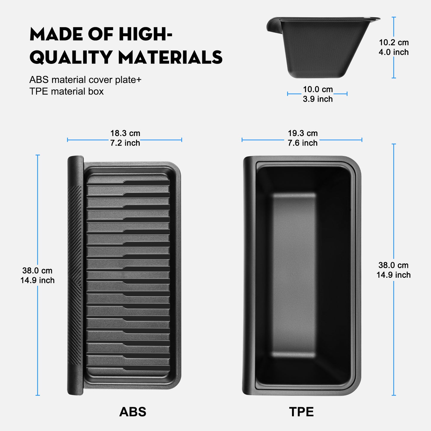 2PCS 2025-2026 Model Y Juniper Under Seat Storage Box,Hidden Organizer Tray Underseat Bins with Lid Cover