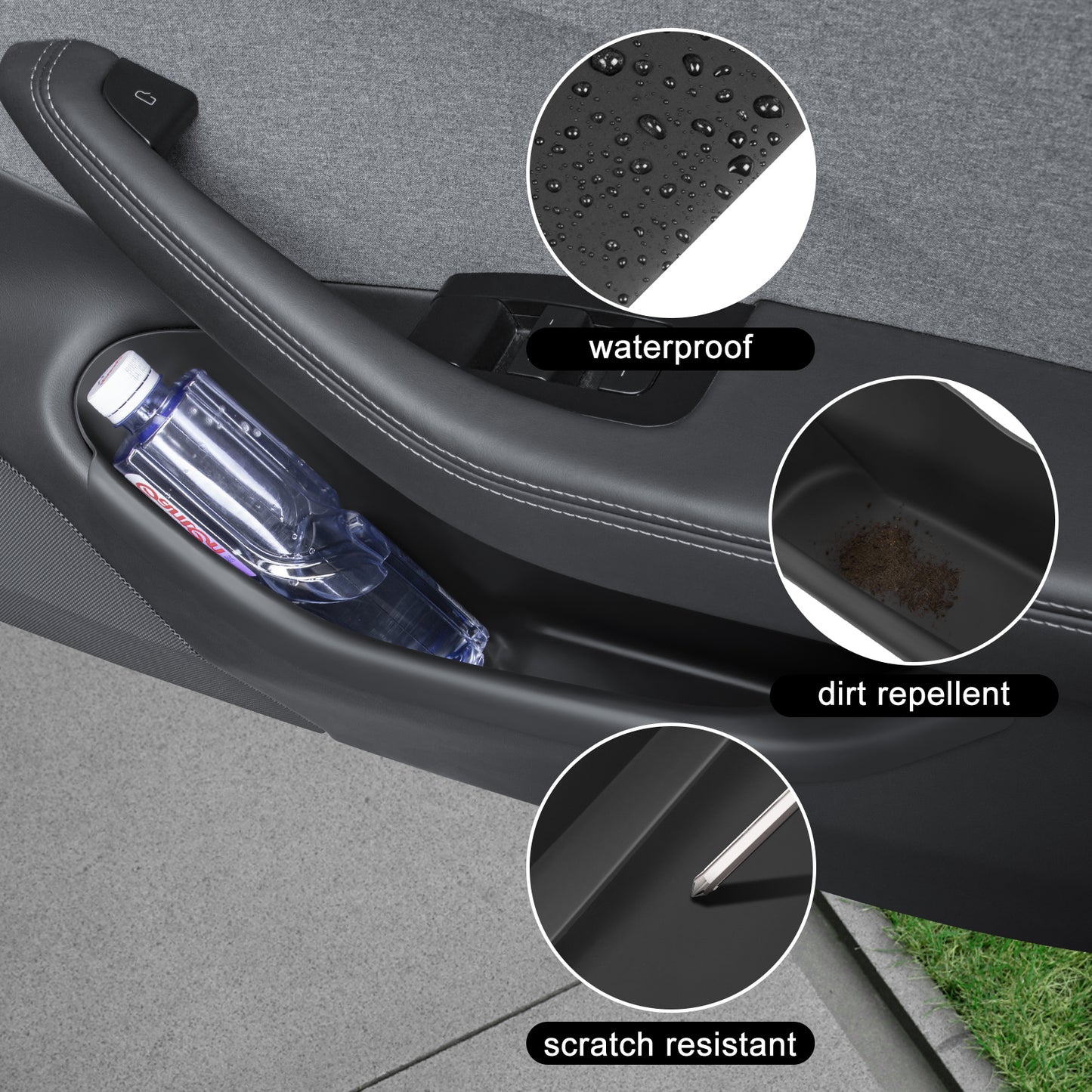4PCS Door Side Storage Box for 2024-2025 New Tesla Model 3 Highland Accessories
