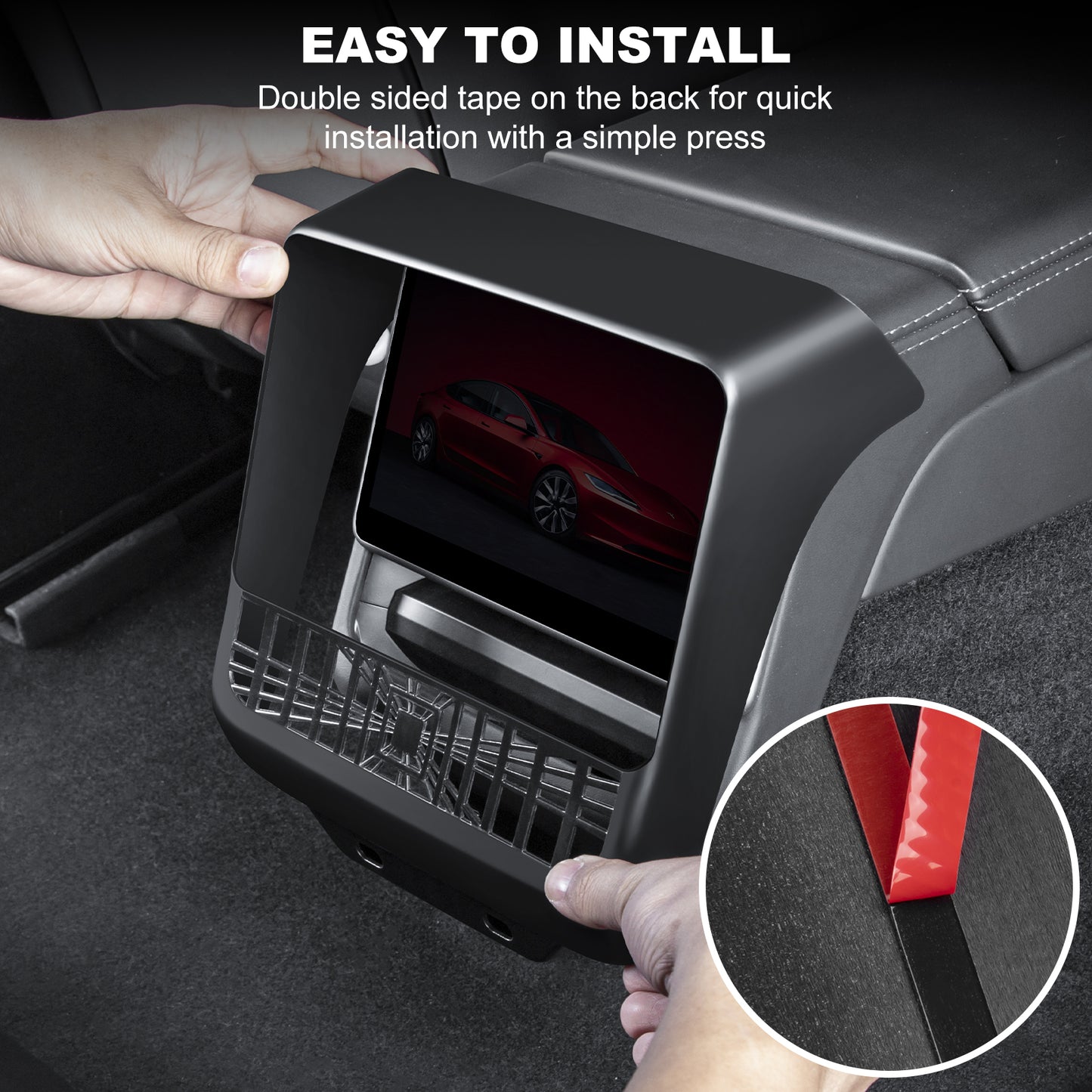 Backseat Air Vents Cover for 2024-2025 Tesla Model 3 Highland and 2025 New Model Y Juniper (Launch Series)Accessories