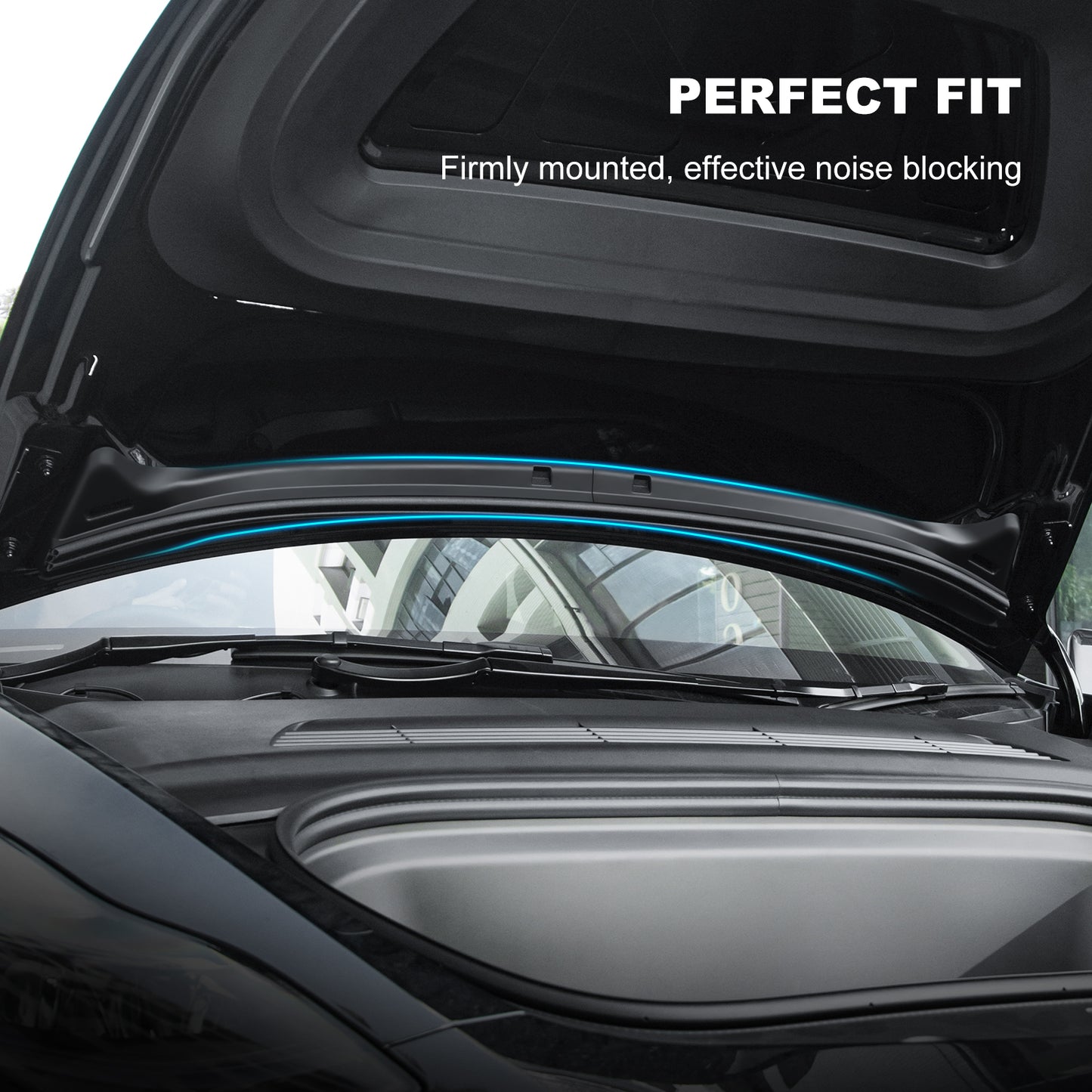 Front Hood Weather Strip for 2025-2021 Tesla Model Y Accessories
