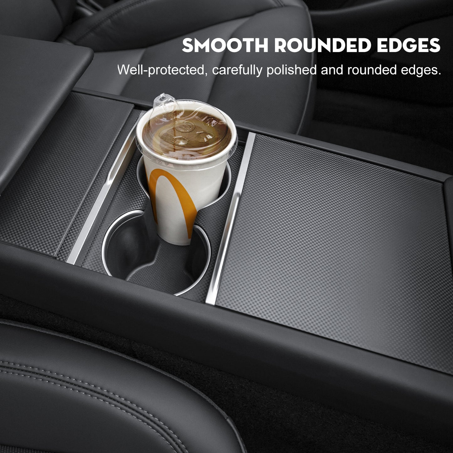 Center Console Wrap Cover Kit for 2024-2025 Tesla Model 3 and 2025 New Model Y Juniper (Launch Series) Accessories