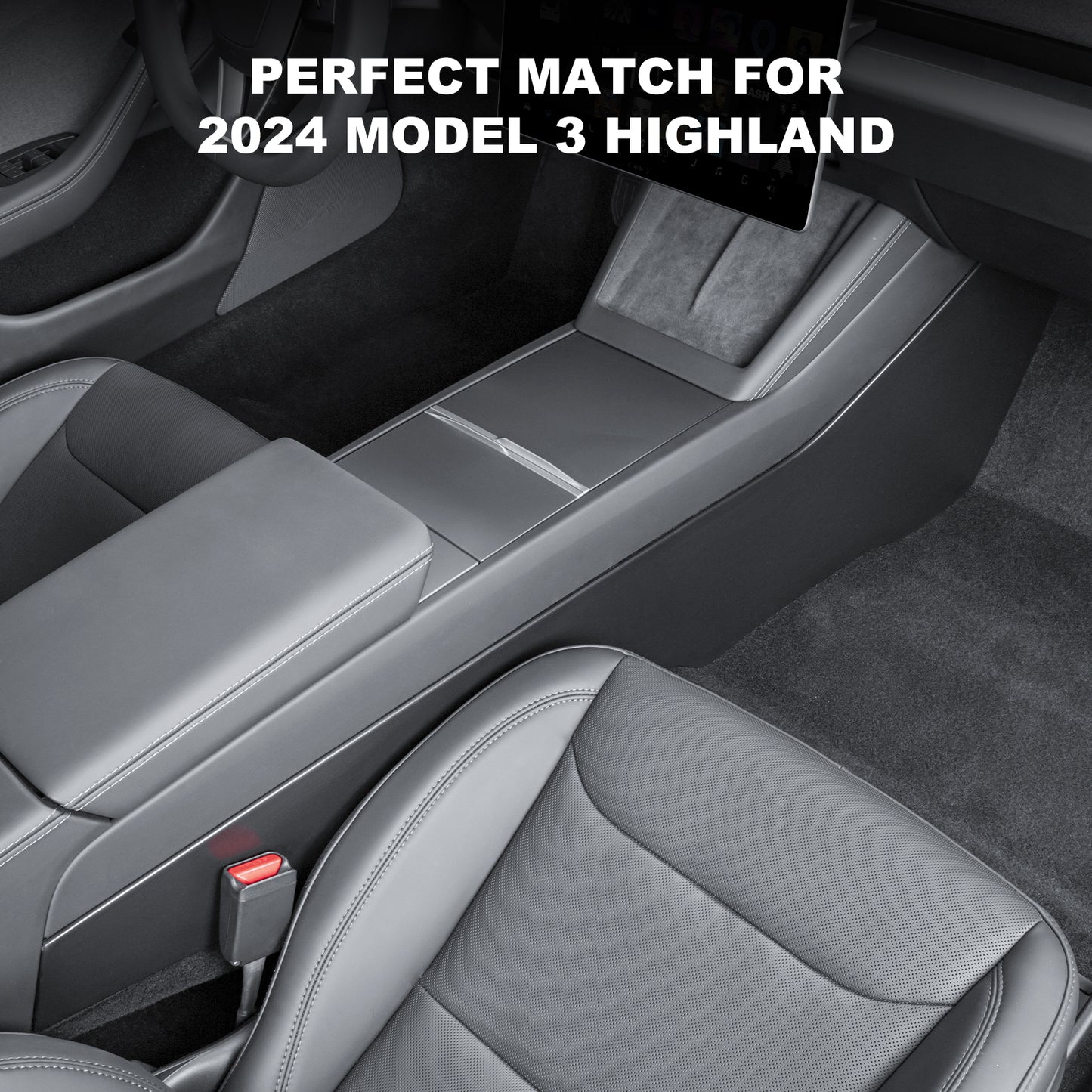 Central Control Side Anti-Kick Mat for 2024-2025 New Tesla Model 3 Highland Accessories
