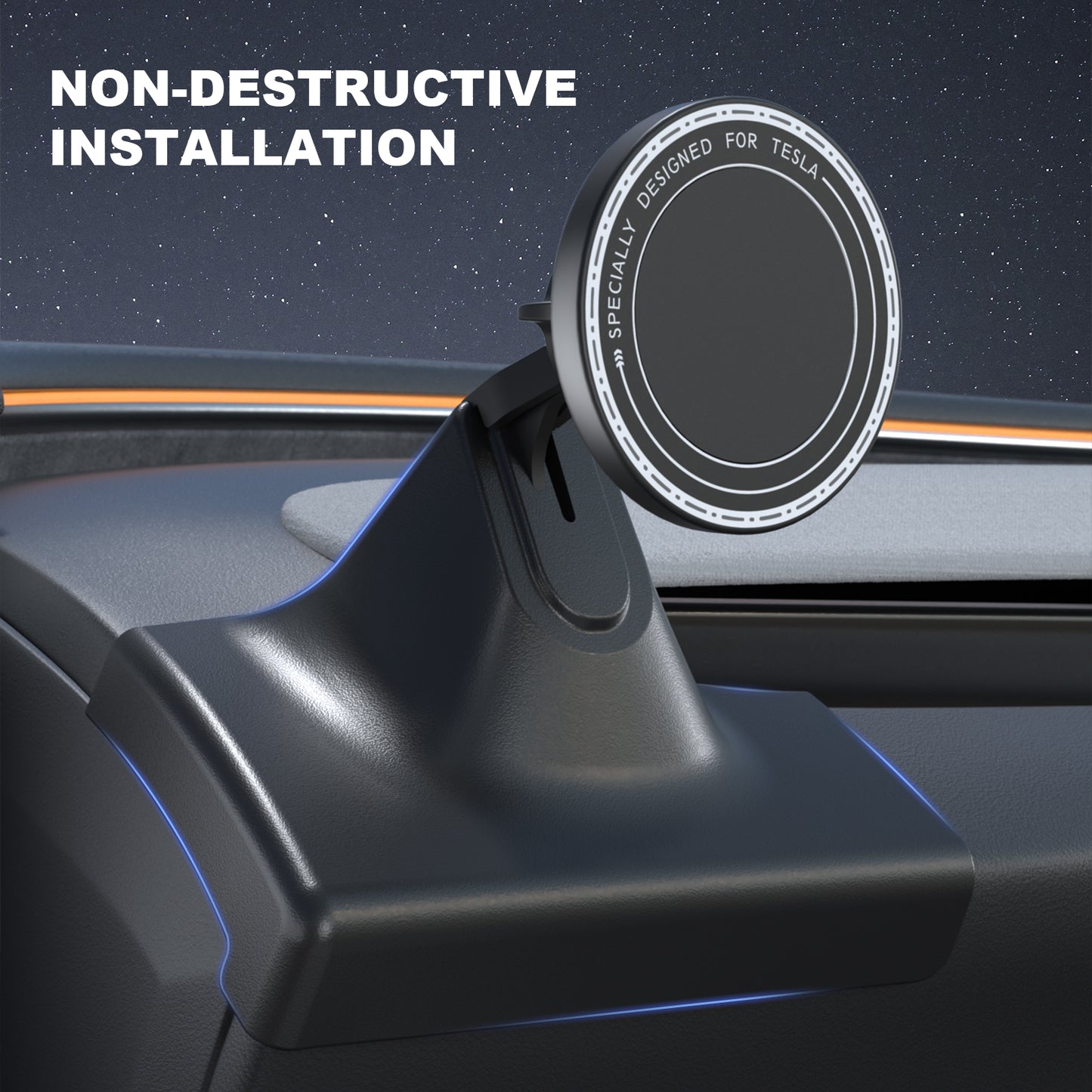 MagSafe Car phone Mount Holder compatible with 2024 Tesla Model 3 Highland Accessories