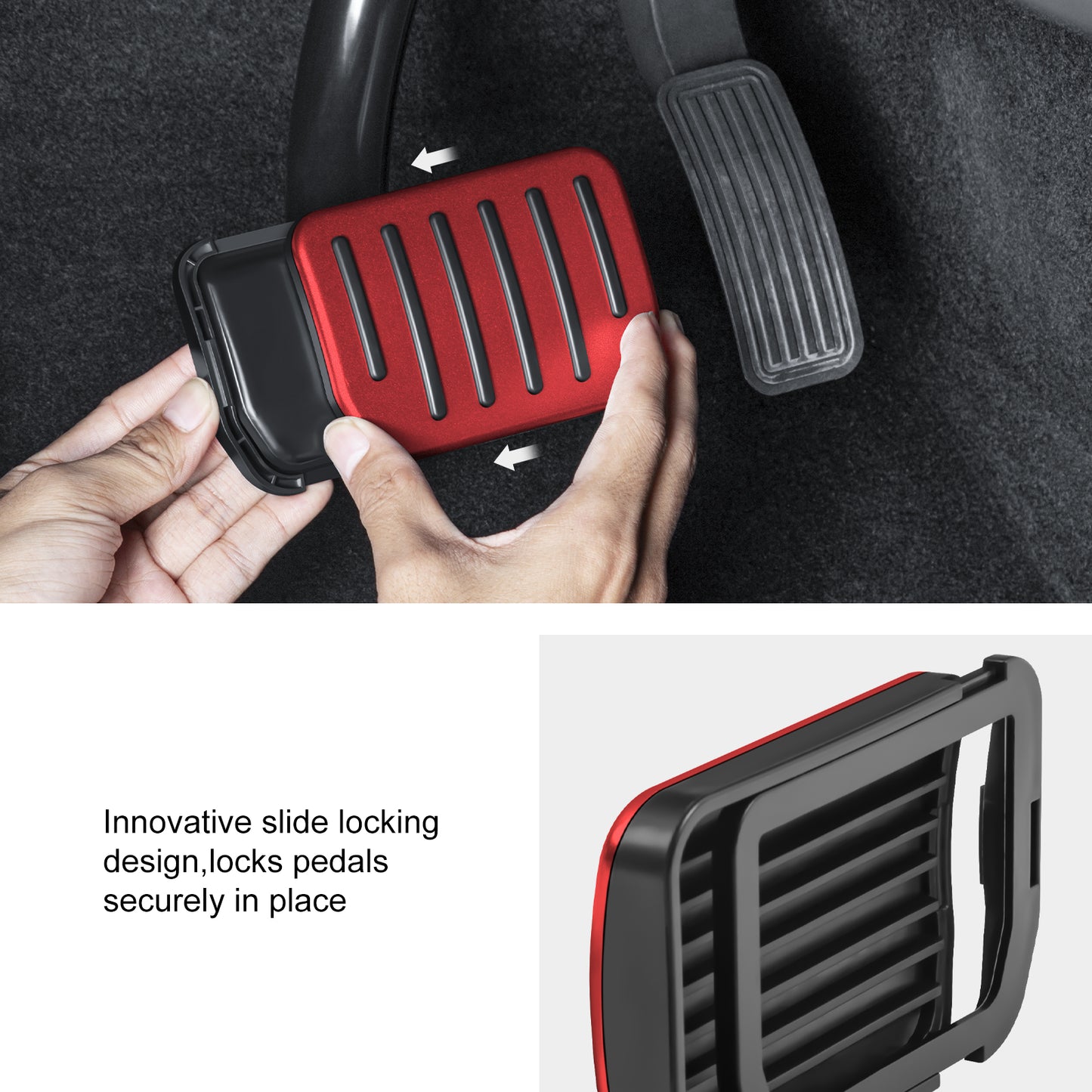 Upgrade 2PCS Foot Pedals Pads Cover Compatible with 2017-2023 Tesla Model 3 and 2021-2025 Model Y Accessories