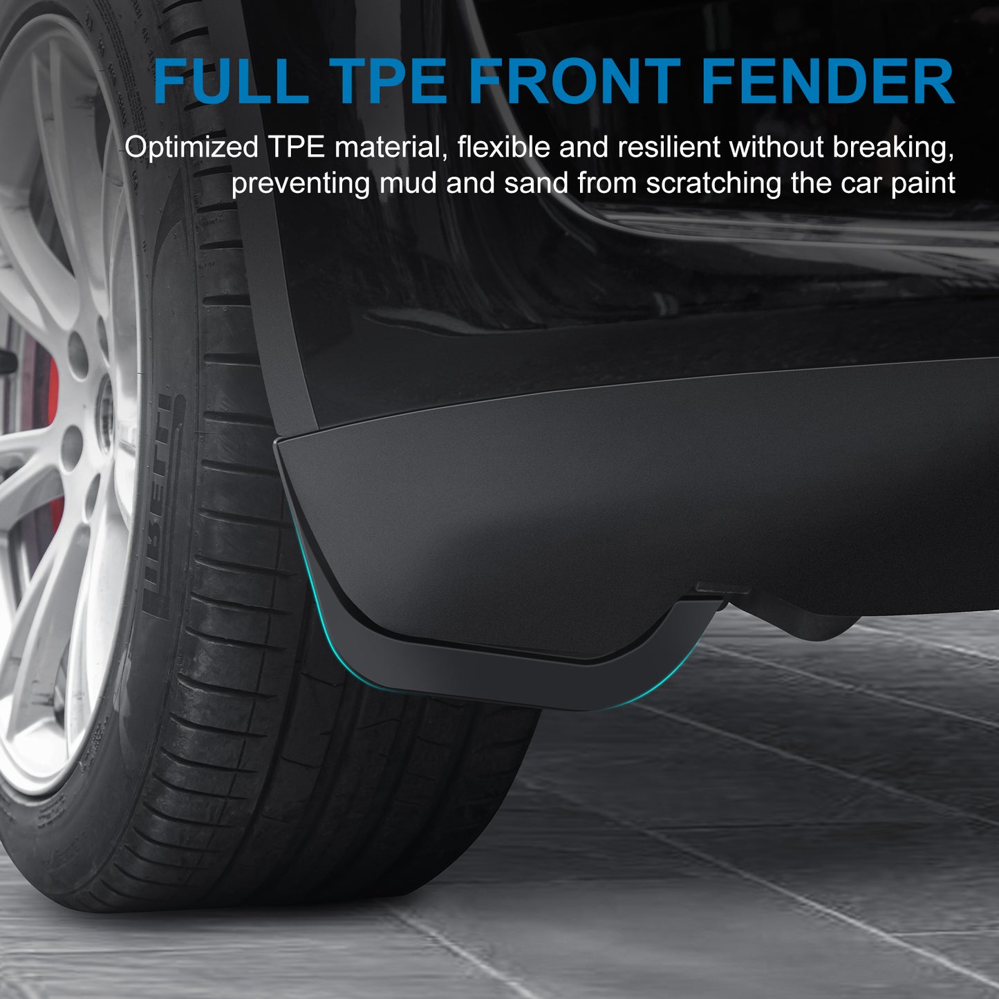 Upgraded Mud Flaps for 2023 Tesla Model Y Accessories(Set of 4)