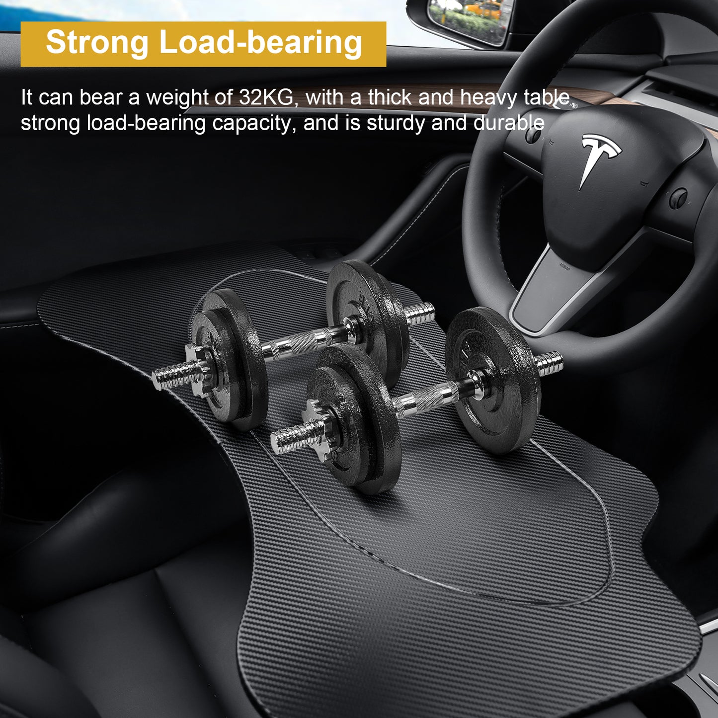 Foldable Car Laptop Tray Desk for Tesla Model 3/Y Accessories