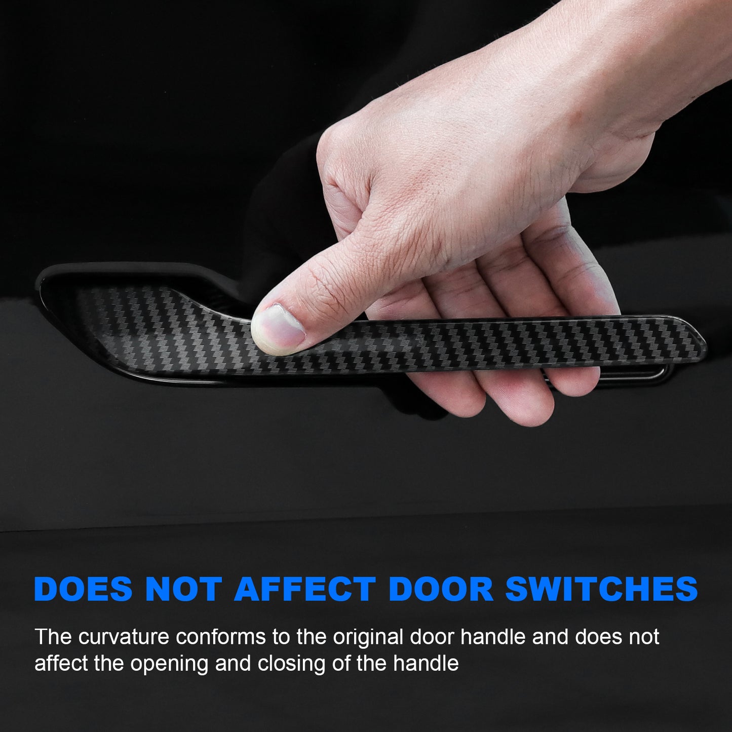 4PCS Door handle sticker for 2017-2023 Tesla Model 3 and 2021-2025 Model Y Accessories