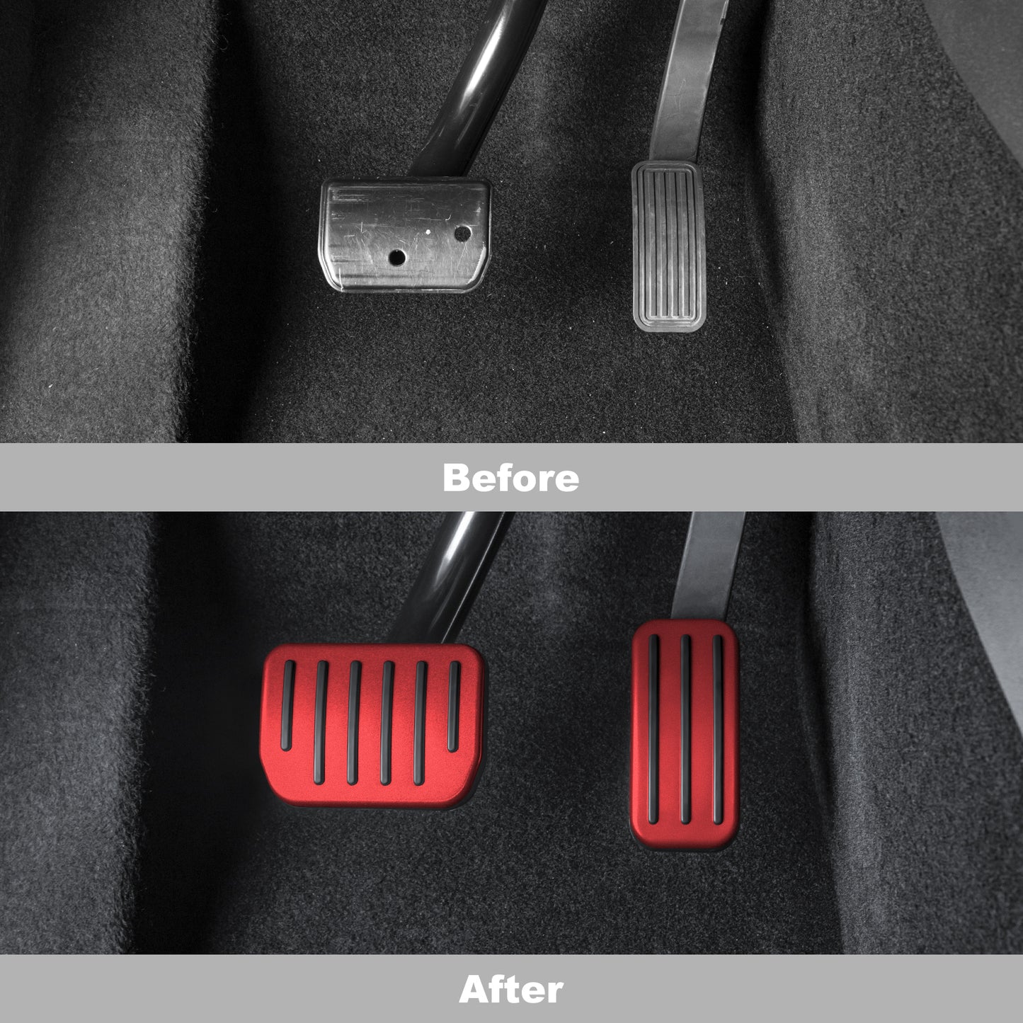 Upgrade 2PCS Foot Pedals Pads Cover Compatible with 2017-2023 Tesla Model 3 and 2021-2025 Model Y Accessories