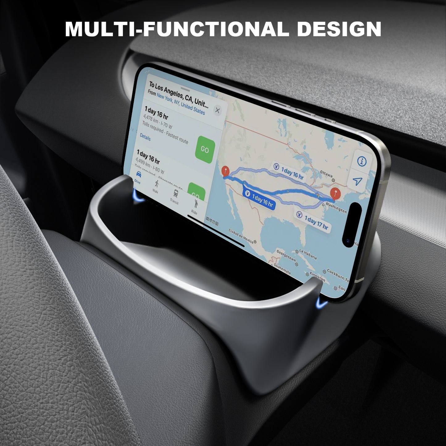Phone Holder Hud Display Mount Steering Wheel Sunglasses Storage Box Organizers for 2024-2025 New Tesla Model 3 Highland Accessories
