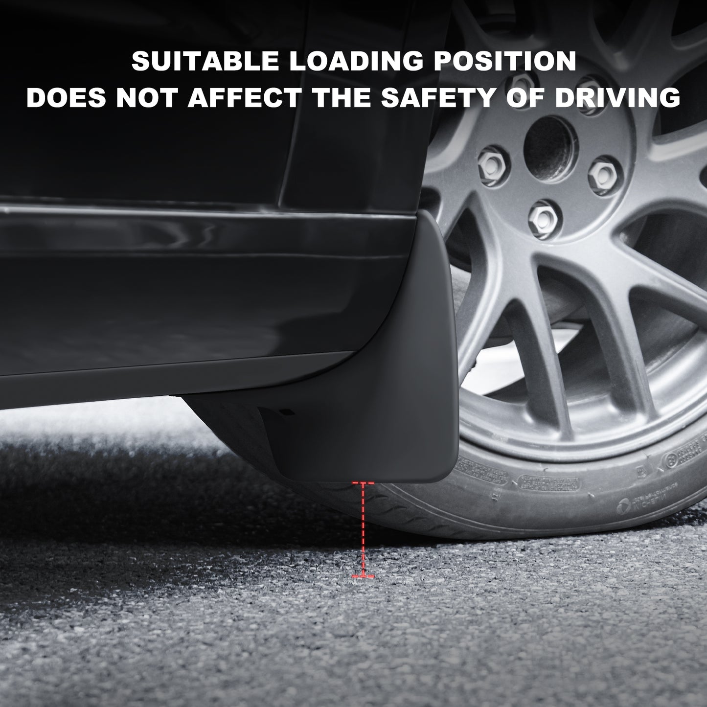 2PCS Upgraded Front Mud Flap for 2024 Tesla Model 3 Highland 5 Seater Accessories