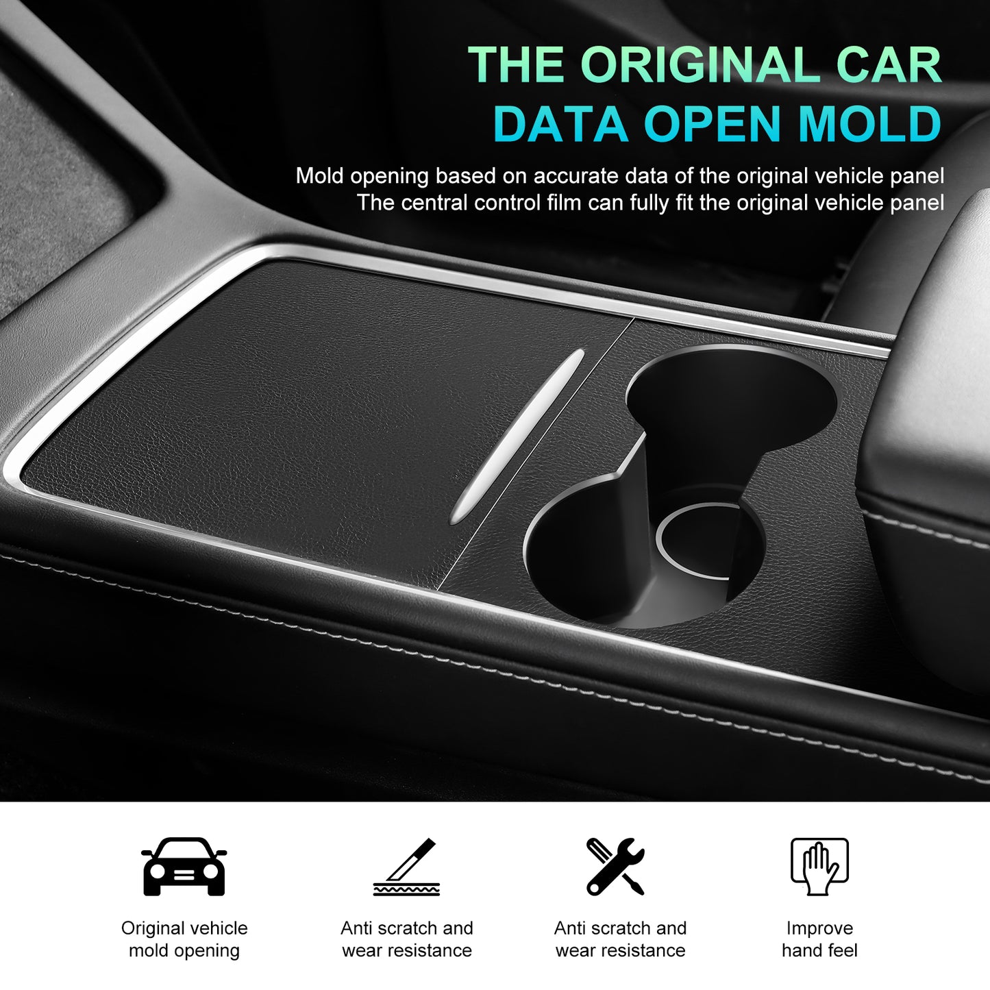Center Console Wrap for Tesla 2020-2023 Model 3 and Model Y