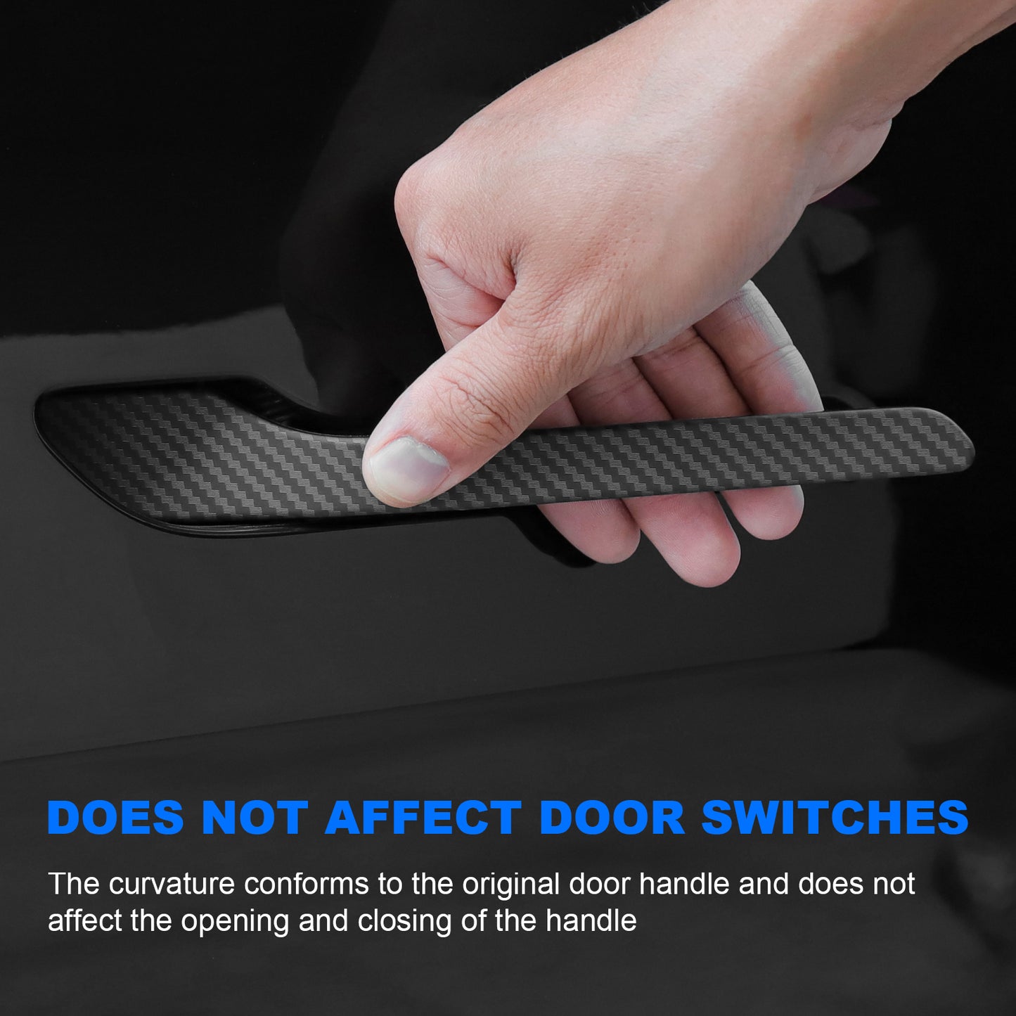 4PCS Door handle sticker for 2017-2023 Tesla Model 3 and 2021-2025 Model Y Accessories