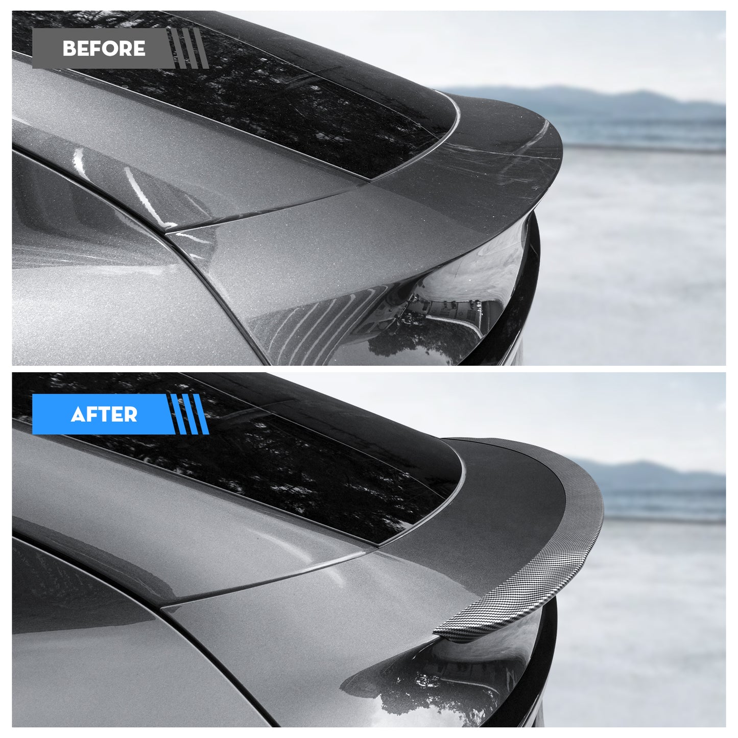 Rear Spoiler Wing Rear Trunk Lip Tail Wing Compatible with 2025-2026 Tesla Model Y Juniper Accessories