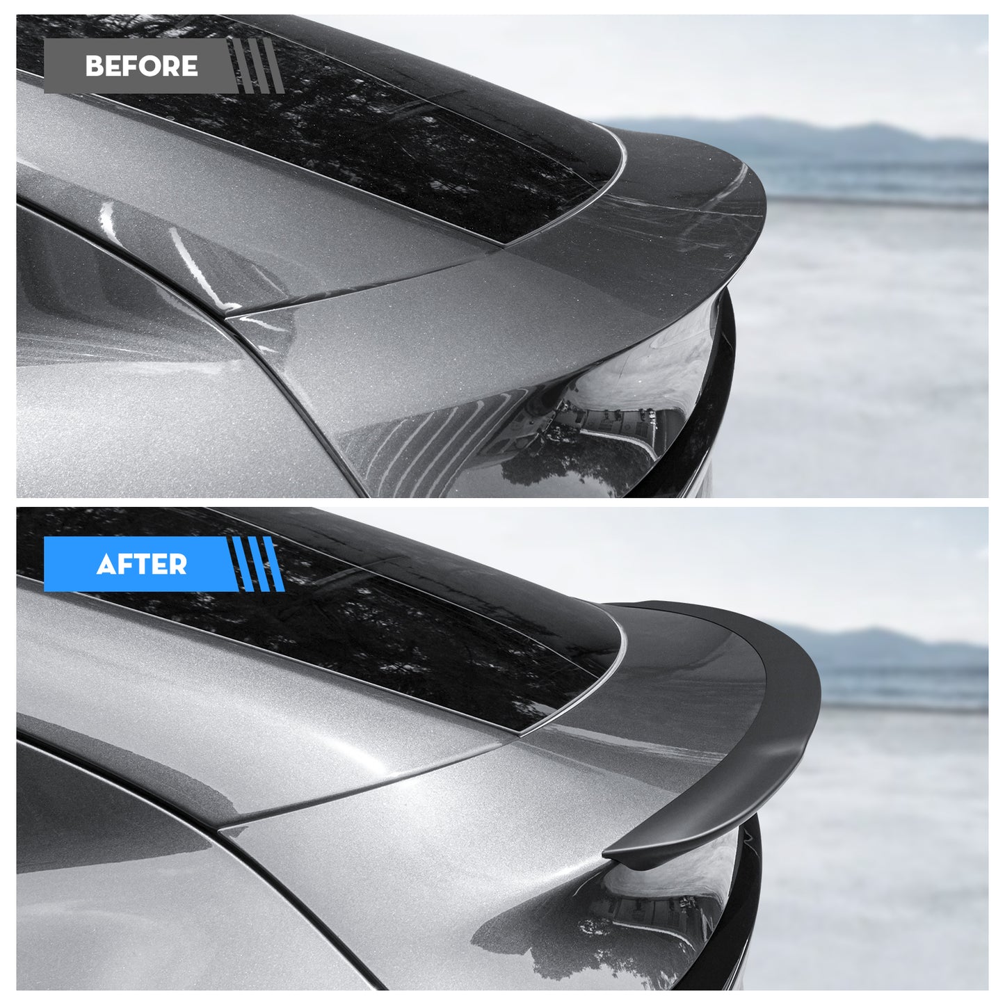 Rear Spoiler Wing Rear Trunk Lip Tail Wing Compatible with 2025-2026 Tesla Model Y Juniper Accessories