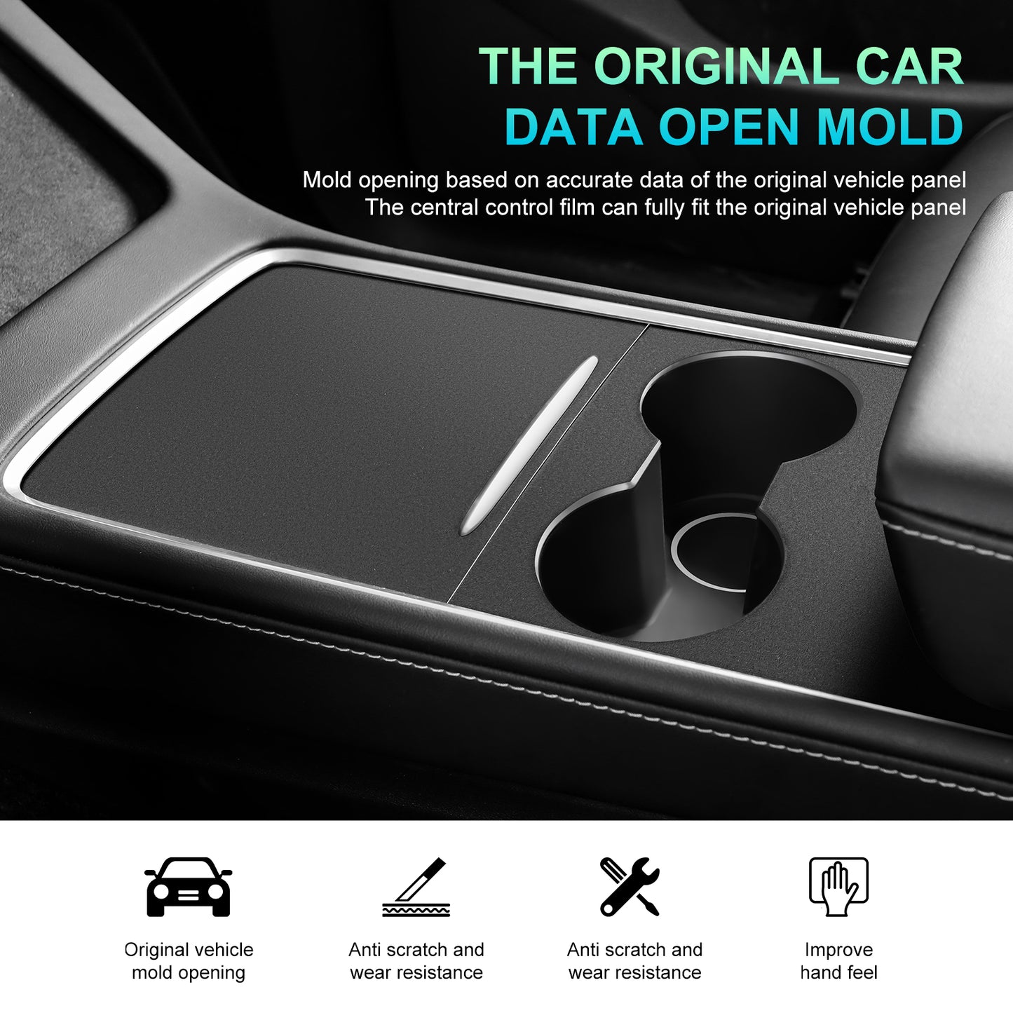 Center Console Wrap for Tesla 2020-2023 Model 3 and Model Y