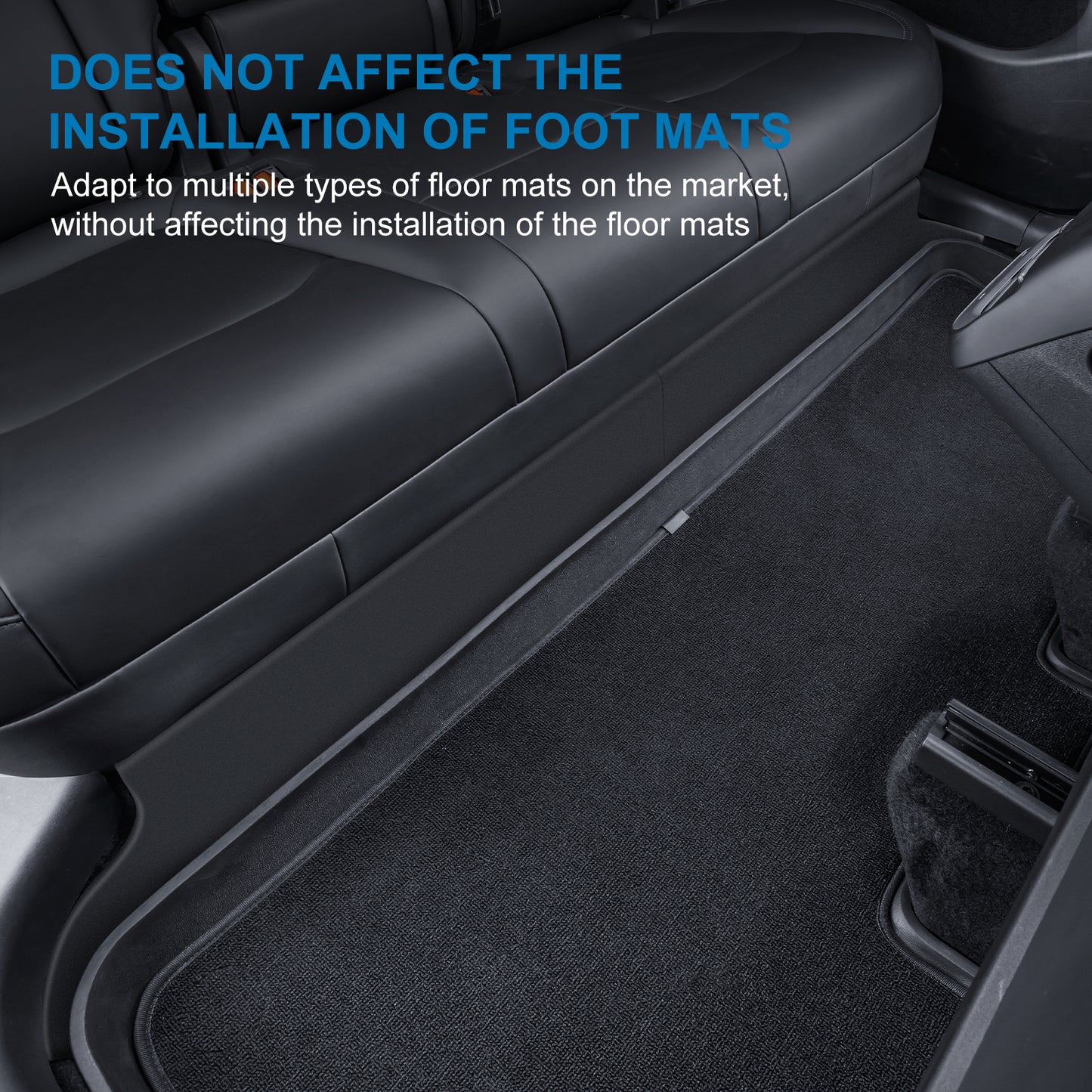Back Seat Cover for Tesla Model Y 5-Seat Rear Underside, Anti-Kick Mat for 2021-2025 Tesla Model Y Accessories