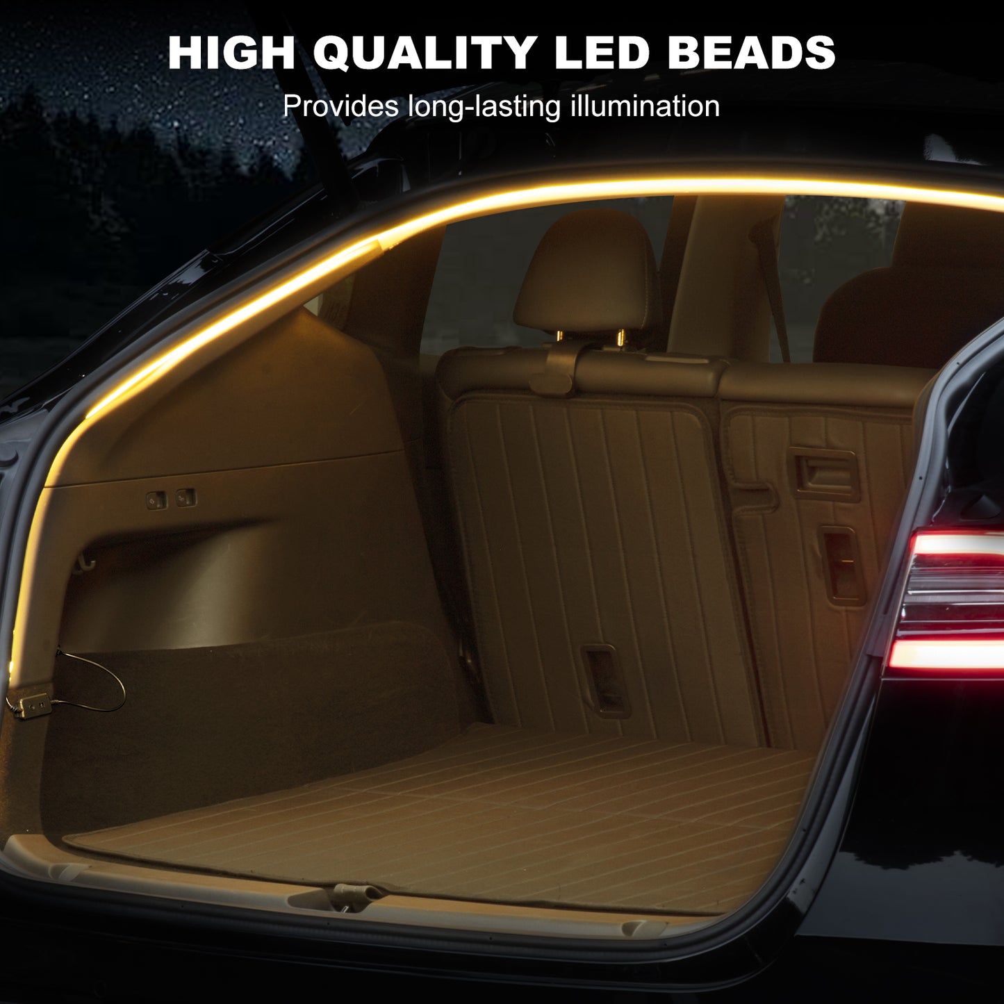 Rear Trunk LED Light Strip for 2021-2025 Tesla Model Y Accessories