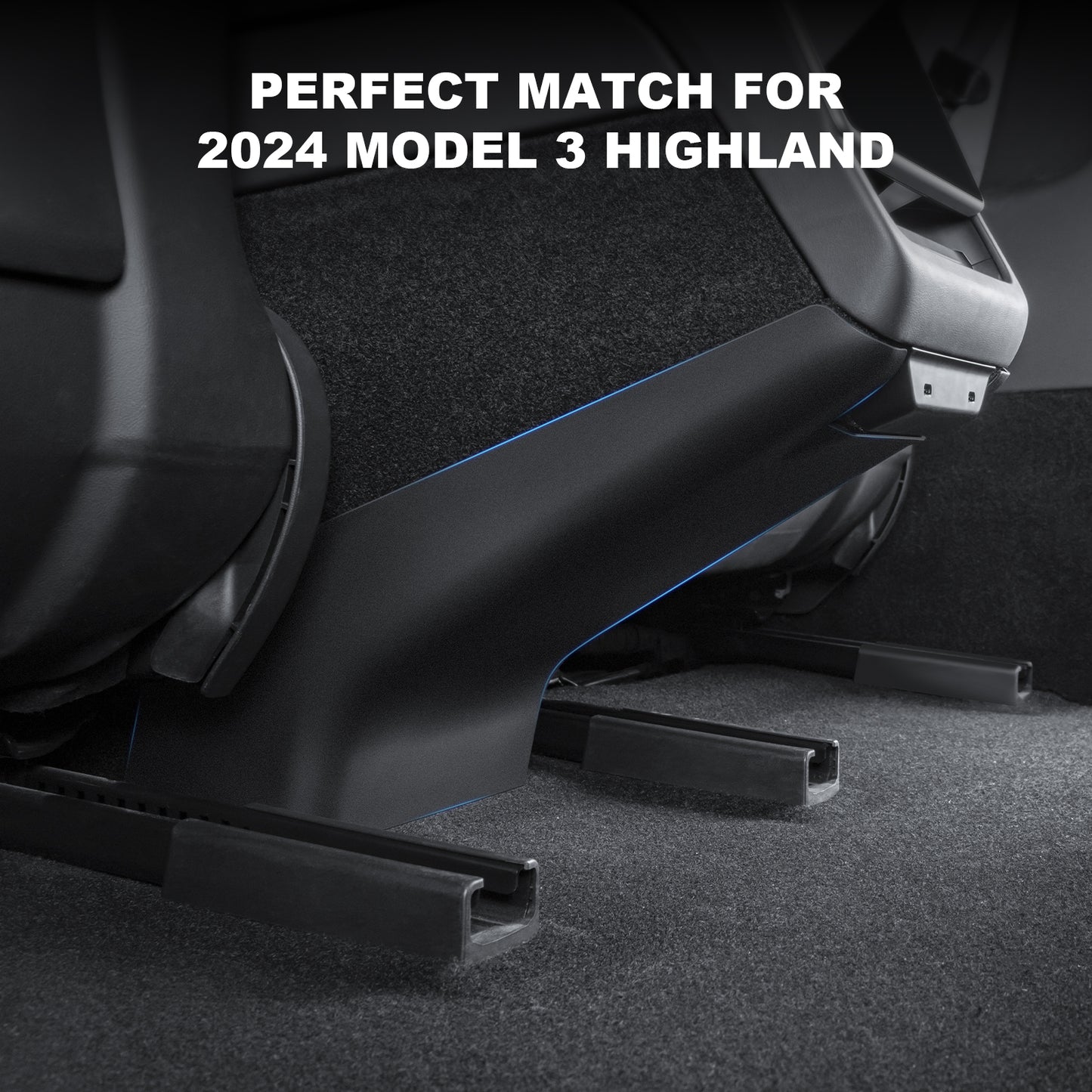 Rear Air Condition Vent Outlet Anti Kick Trim Cover for Tesla 2024 Model 3 Highland Interior Accessories