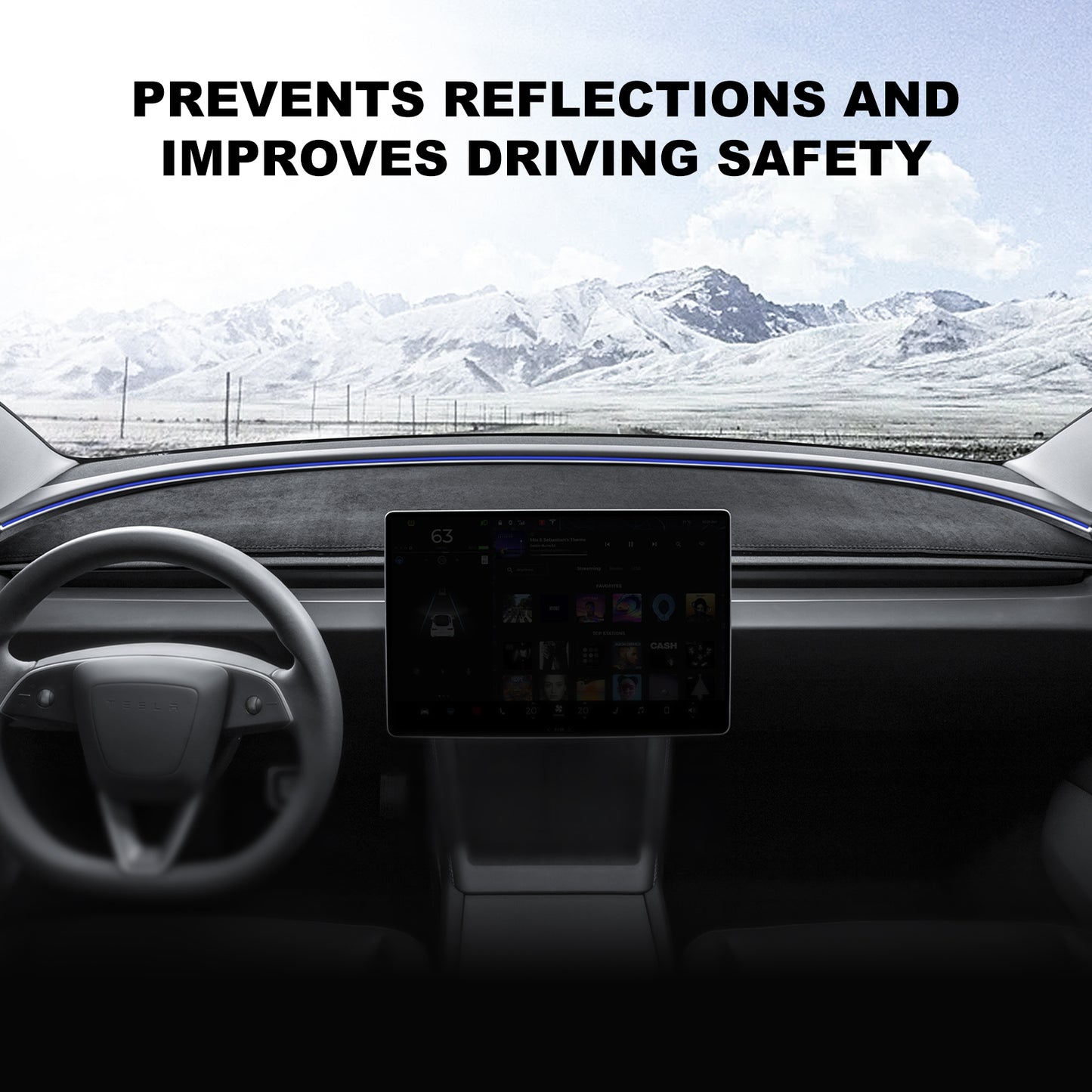 Dashboard Cover for 2024-2025 New Tesla Model 3 Highland Accessories