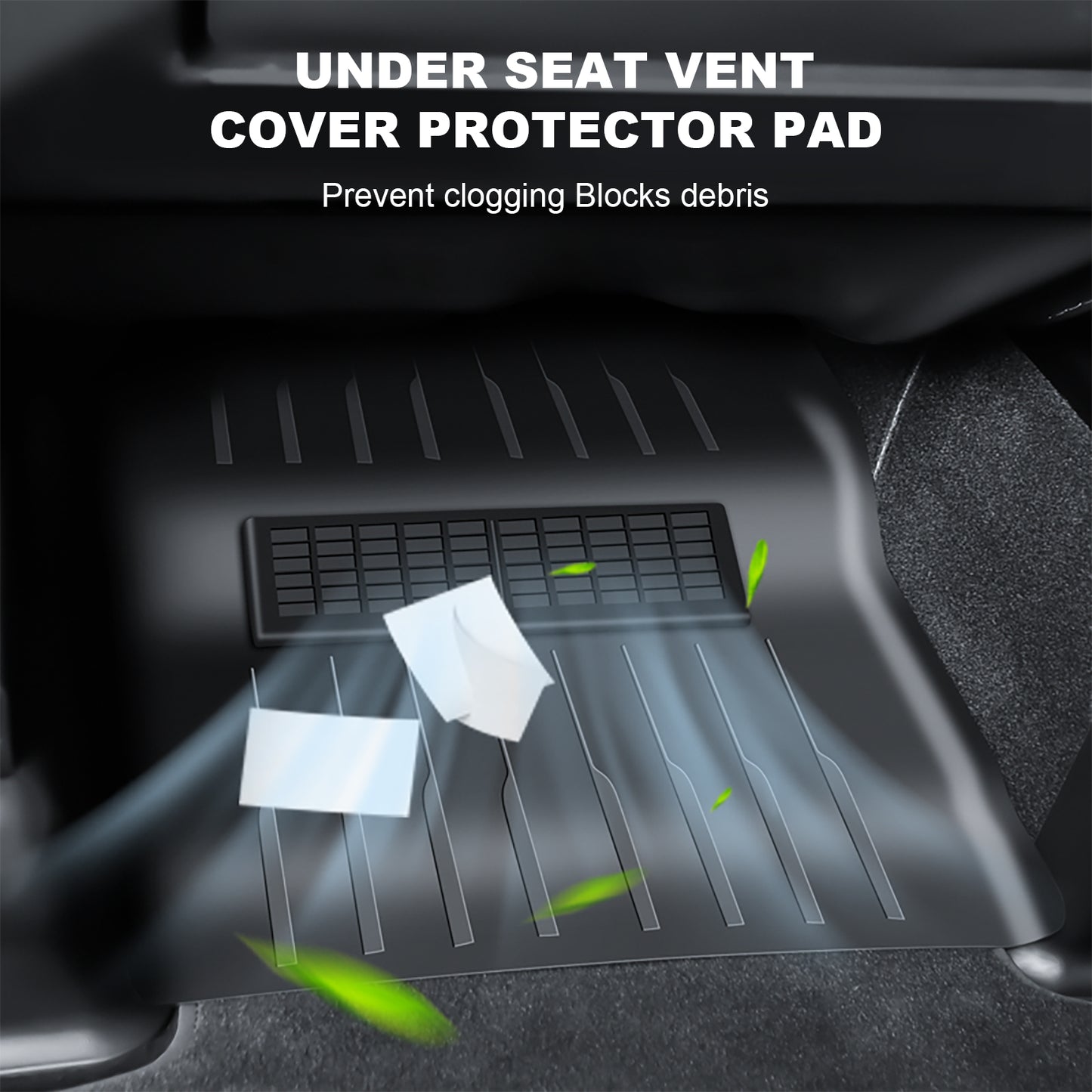 2PCS Under Seat Air Vent Cover for 2017-2023 Tesla Model 3 or 2021-2025 Model Y Accessories