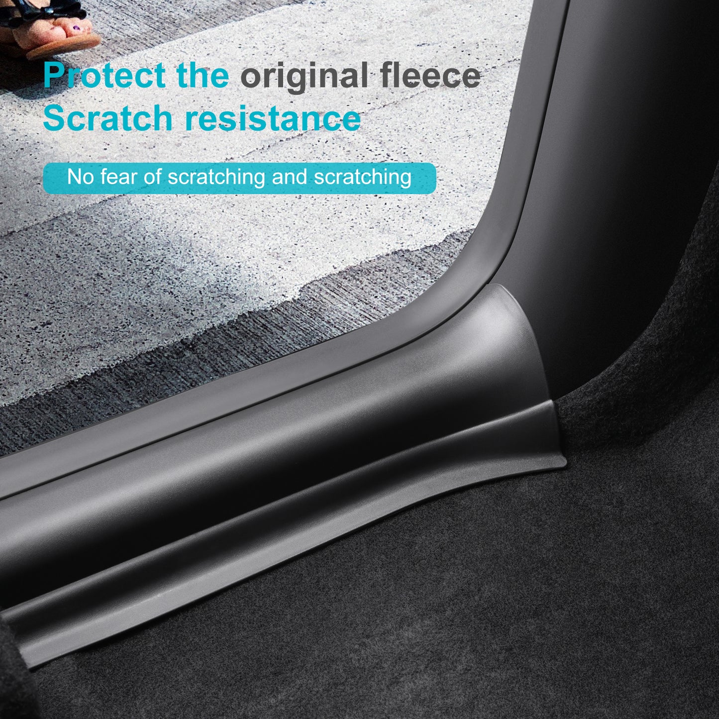 4PCS Door Sill Protector for 2021-2025 Model Y Accessories(2024 Model Y made in German factories don't fit))
