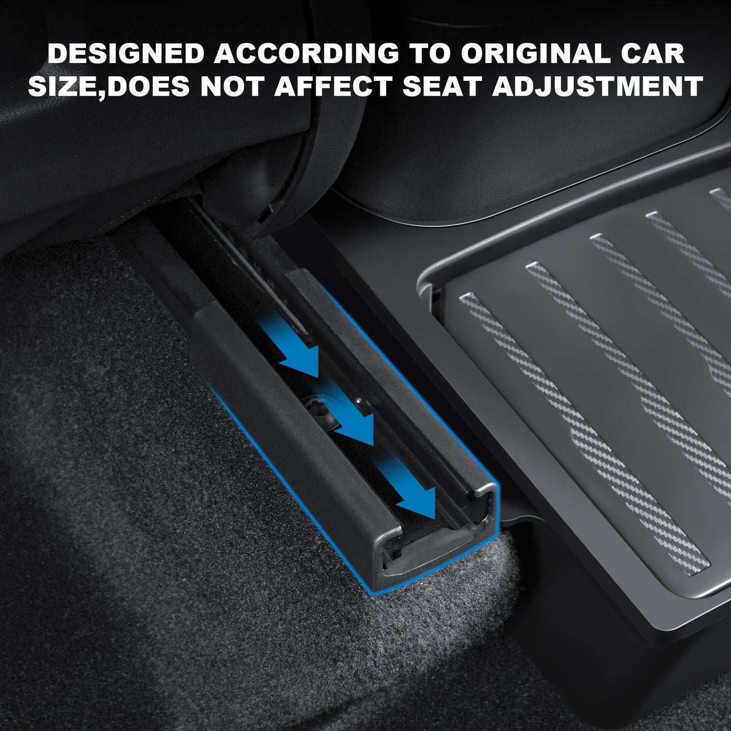 Upgrade Rear Center Console Organizer for 2021-2025 Tesla Model Y Accessories
