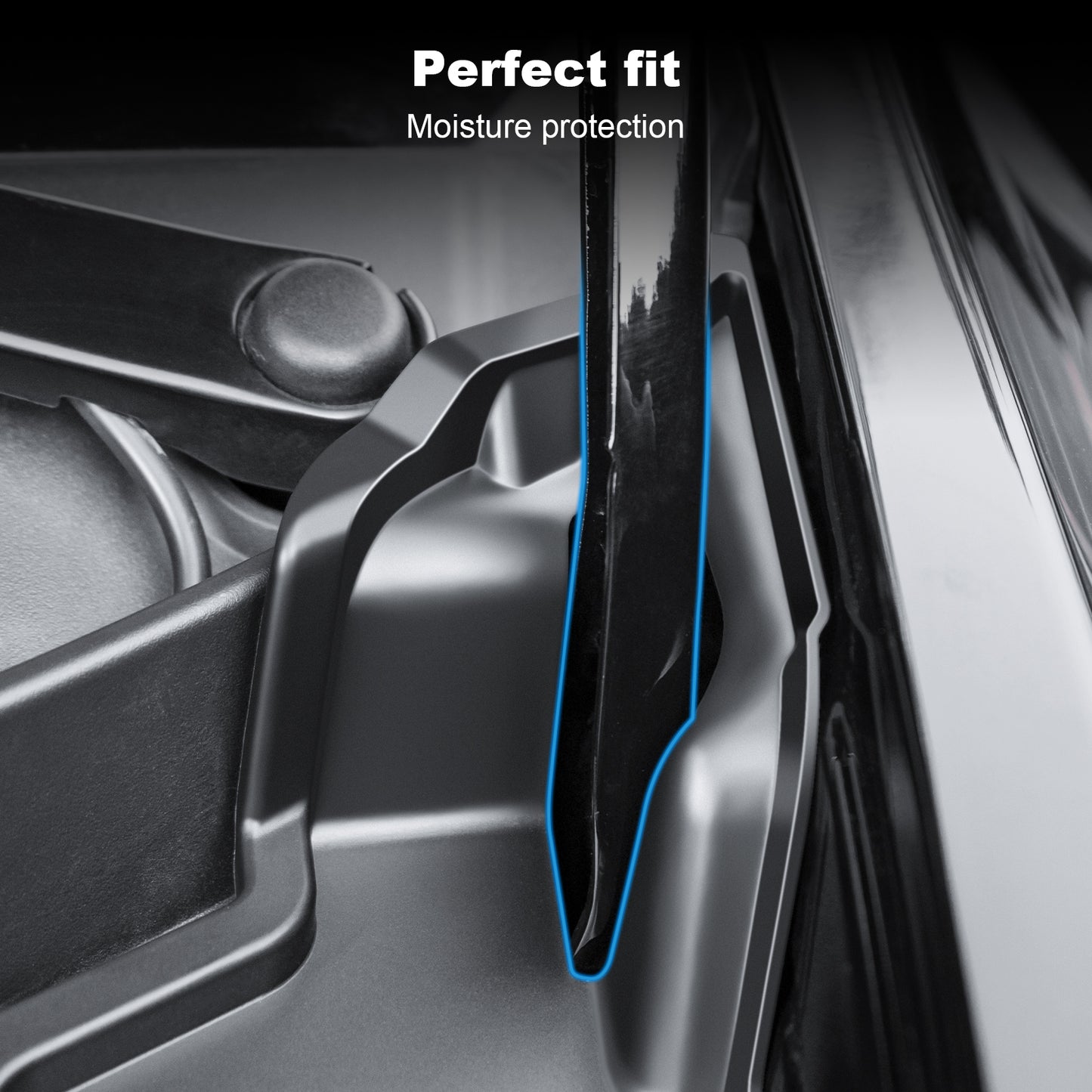 Water Guide Grille Channel for 2021-2025 Tesla Model Y Accessories(2024 Model Y made in German factories don't fit)