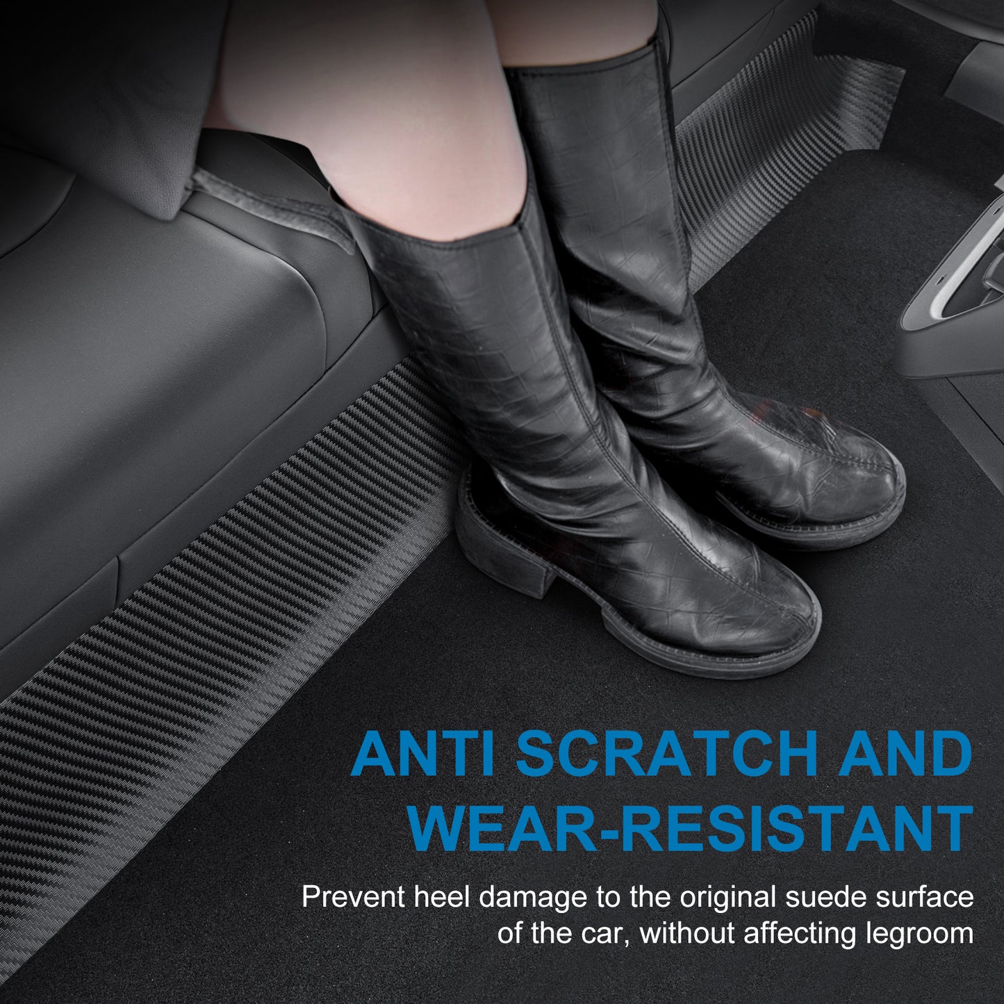 Back Seat Cover for Tesla Model Y 5-Seat Rear Underside, Anti-Kick Mat for 2021-2025 Tesla Model Y Accessories