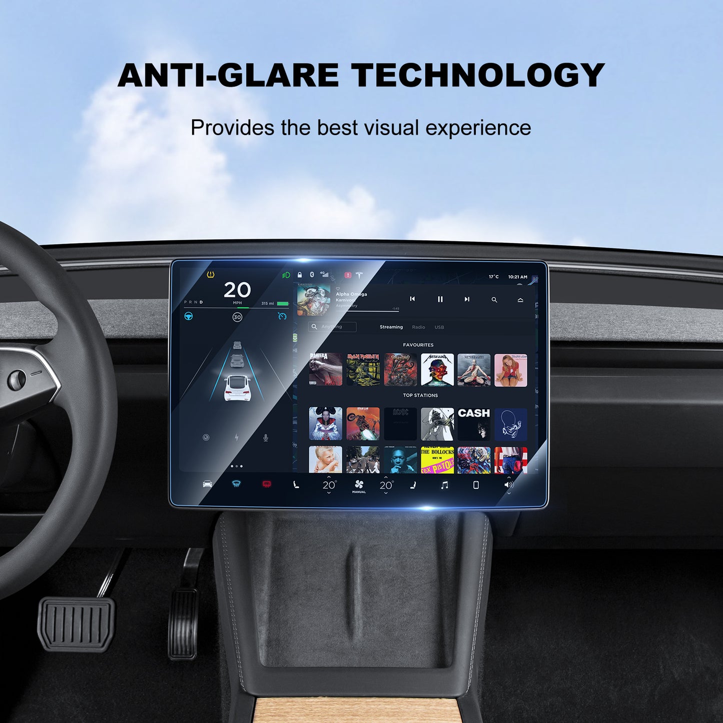 2PCS Tempered Glass Screen Protector for 2024-2025 Tesla Model 3 Highland and 2025 New Model Y Juniper Accessories