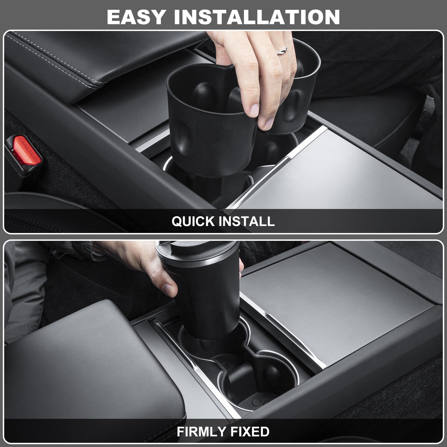 Cup Holder Insert for 2024-2025 New Tesla Model 3 Highland Accessories