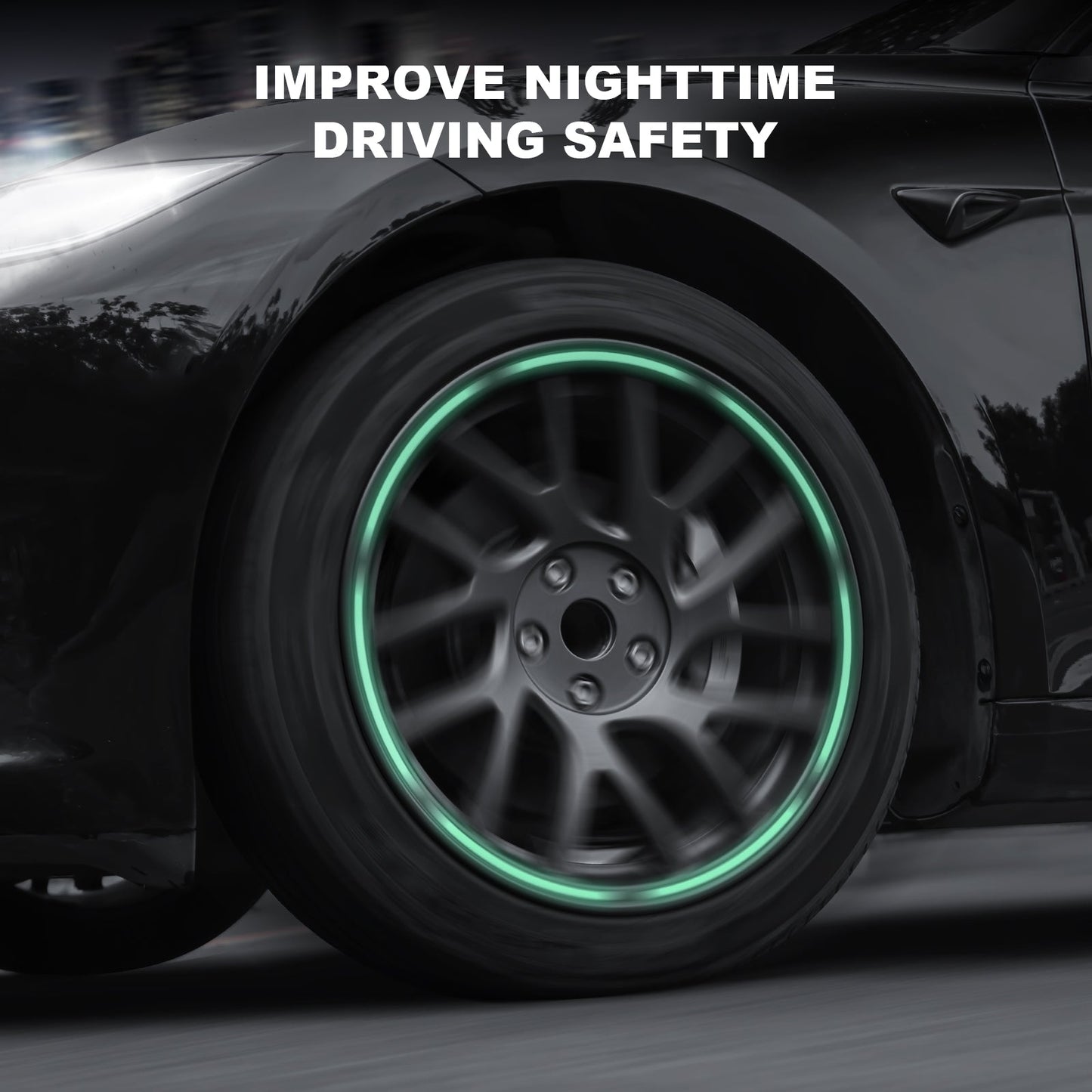 4PCS Wheel Rim Protector 18 Inch Wheel ABS Rim Guard Rim Hubcap Cover Car Protection for 2024-2025 New Tesla Model 3 Highland Exterior Accessories