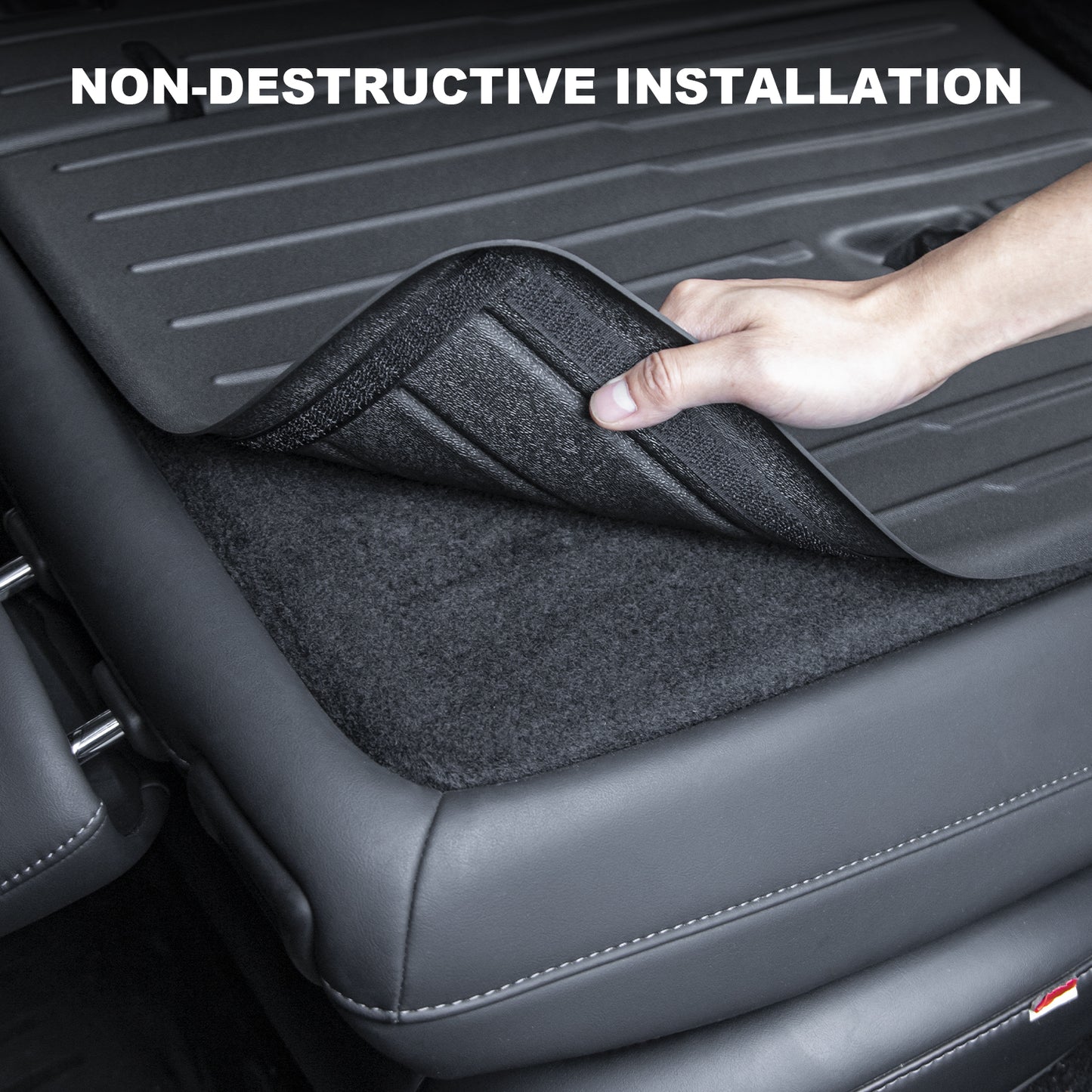 3PCS Rear Seat Back Cover for 2021-2025 Tesla Model Y Accessories