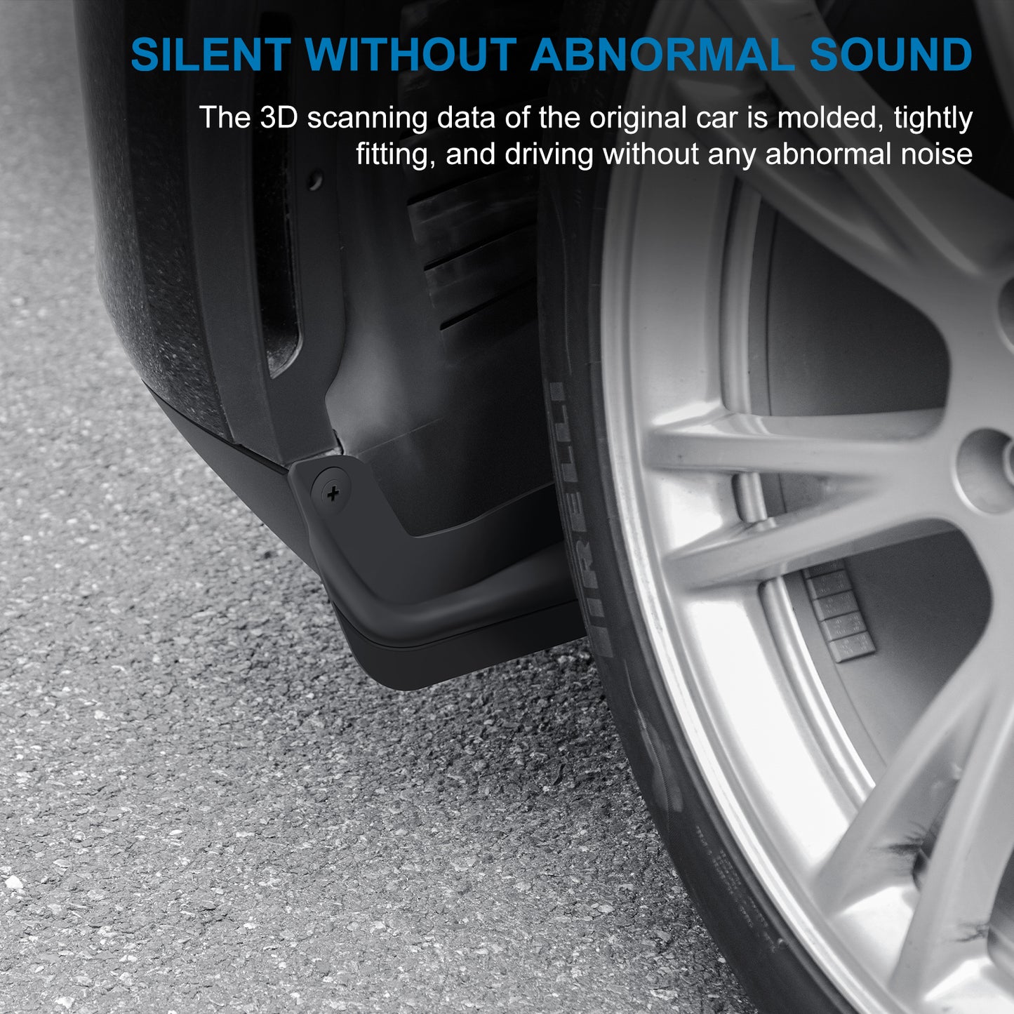 Upgraded Mud Flaps for 2023 Tesla Model Y Accessories(Set of 4)