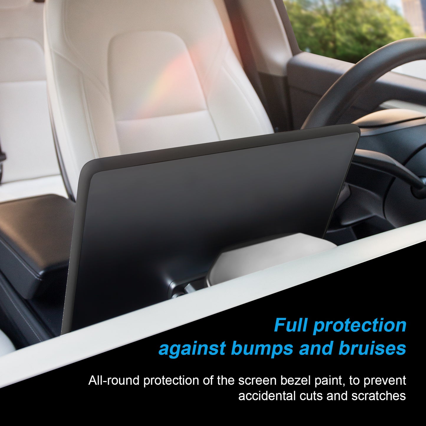 Silicone Screen Protector Frame for Tesla Model 3 Y Accessories
