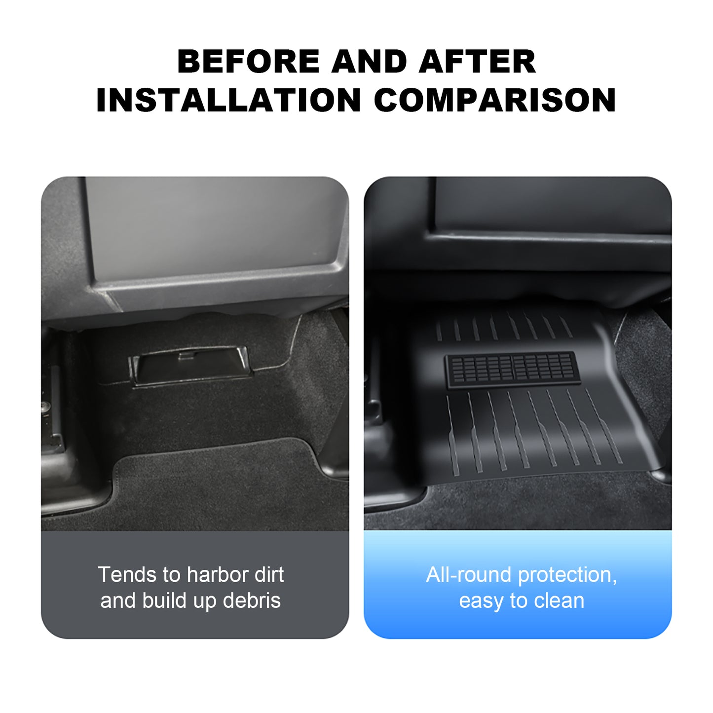 2PCS Under Seat Air Vent Cover for 2017-2023 Tesla Model 3 or 2021-2025 Model Y Accessories