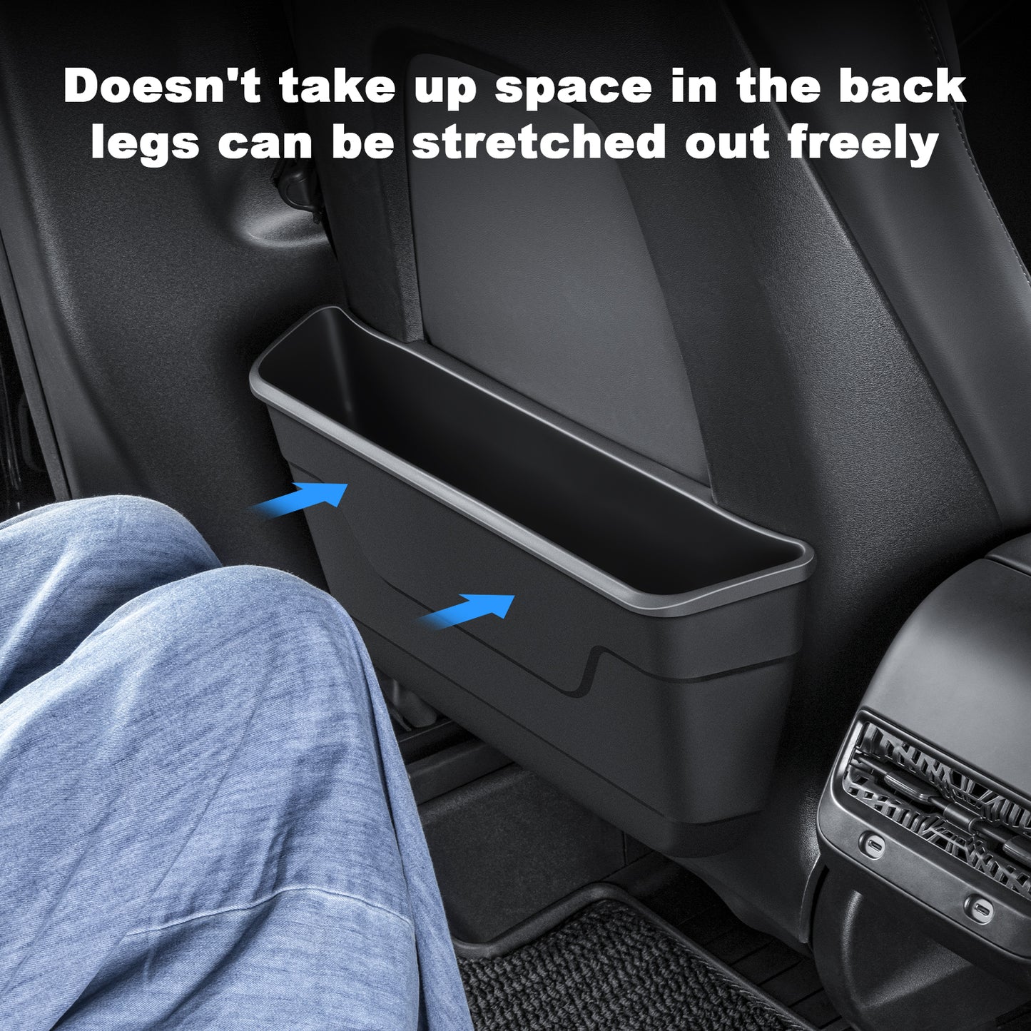 Seat Back Organizer Durable TPE Storage Pocket Backseat Trash Can Container for Tesla Model 3 2017-2023 and 2021-2025 Model Y