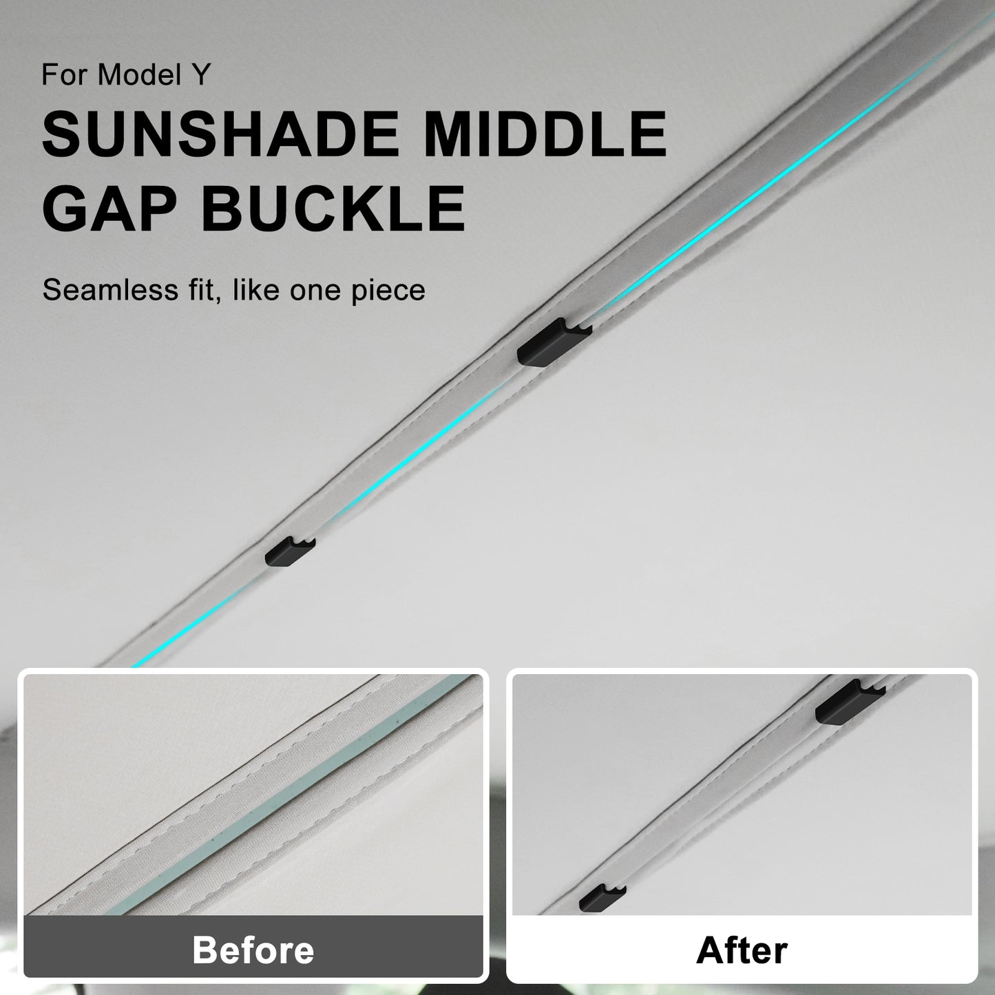 Sunshade Snap for 2021-2025 Tesla Model Y Accessories