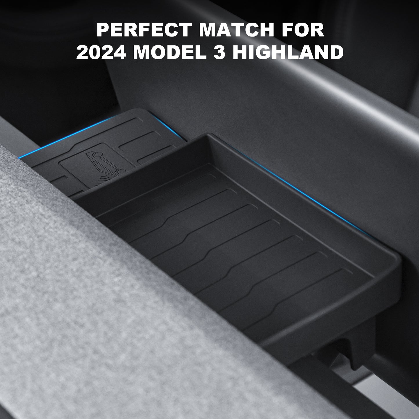 Behind Screen Storage Box for New 2024-2025 New Tesla Model 3 Highland Accessories