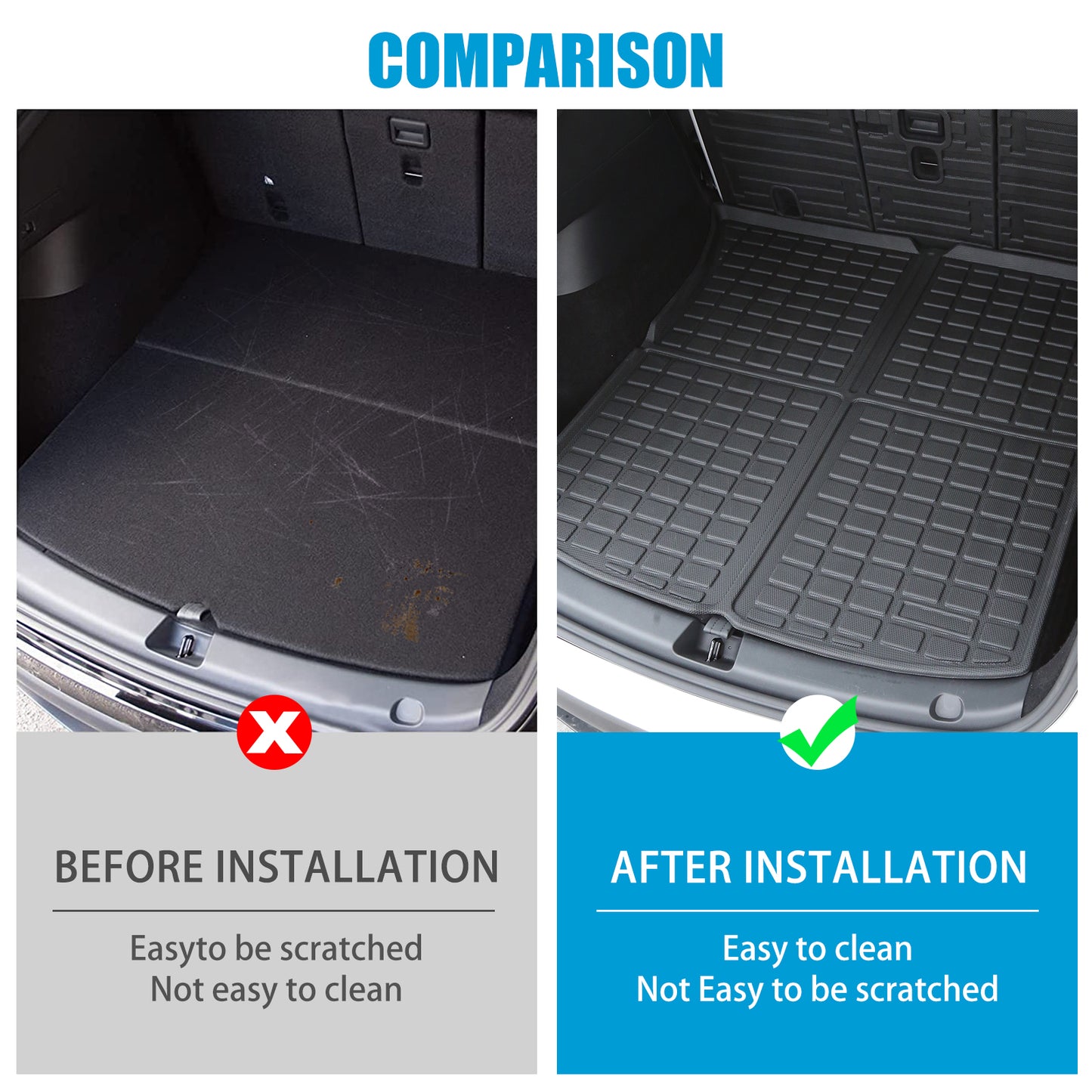 Trunk Mat for 2019-2022 Tesla Model 3 or 2021-2025 Model Y Accessories