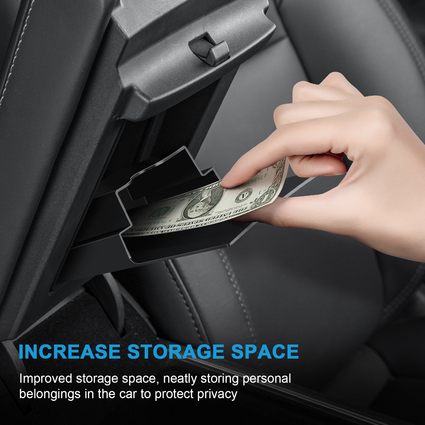 Armrest Hidden Storage Box for Tesla Model 3 Model Y