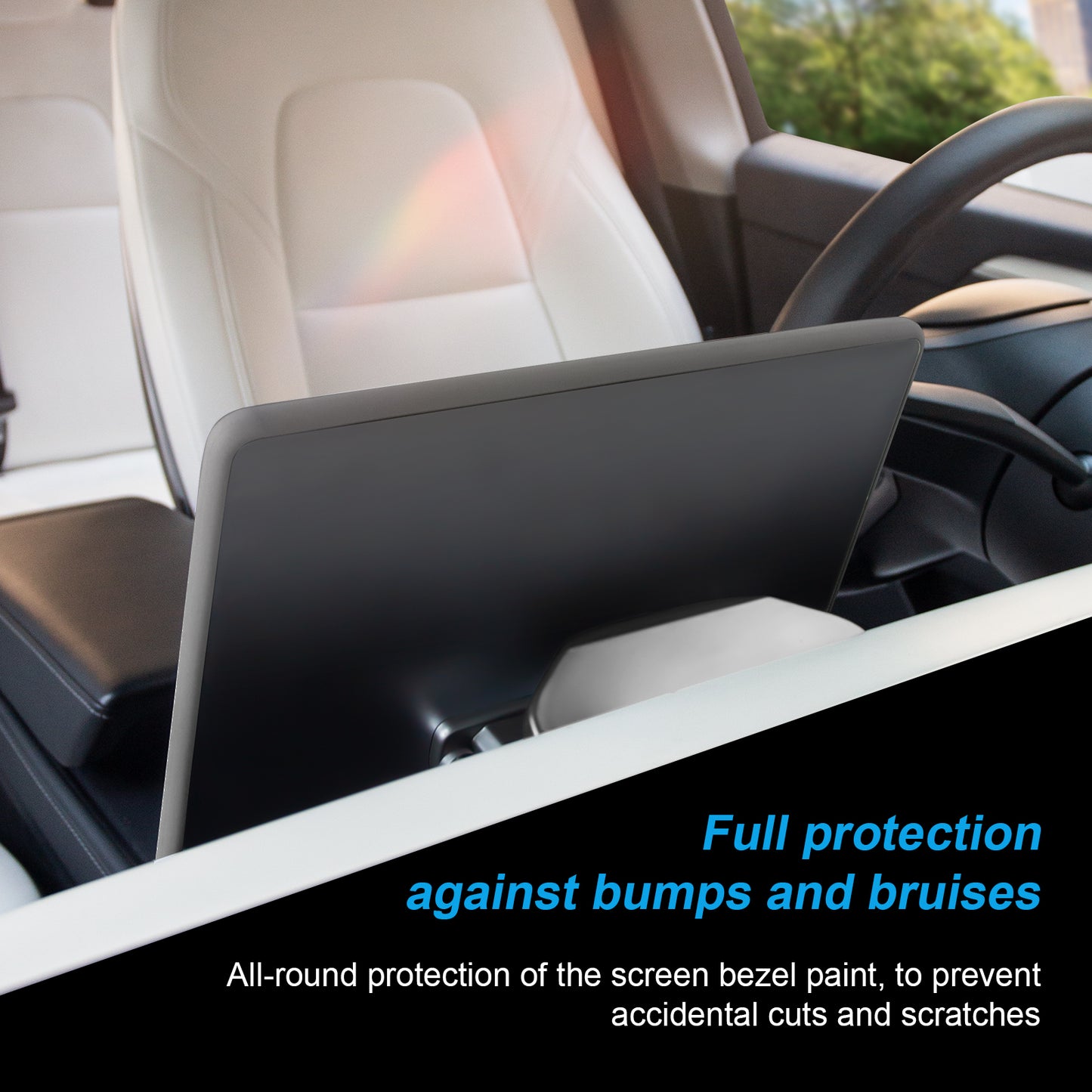 Silicone Screen Protector Frame for Tesla Model 3 Y Accessories