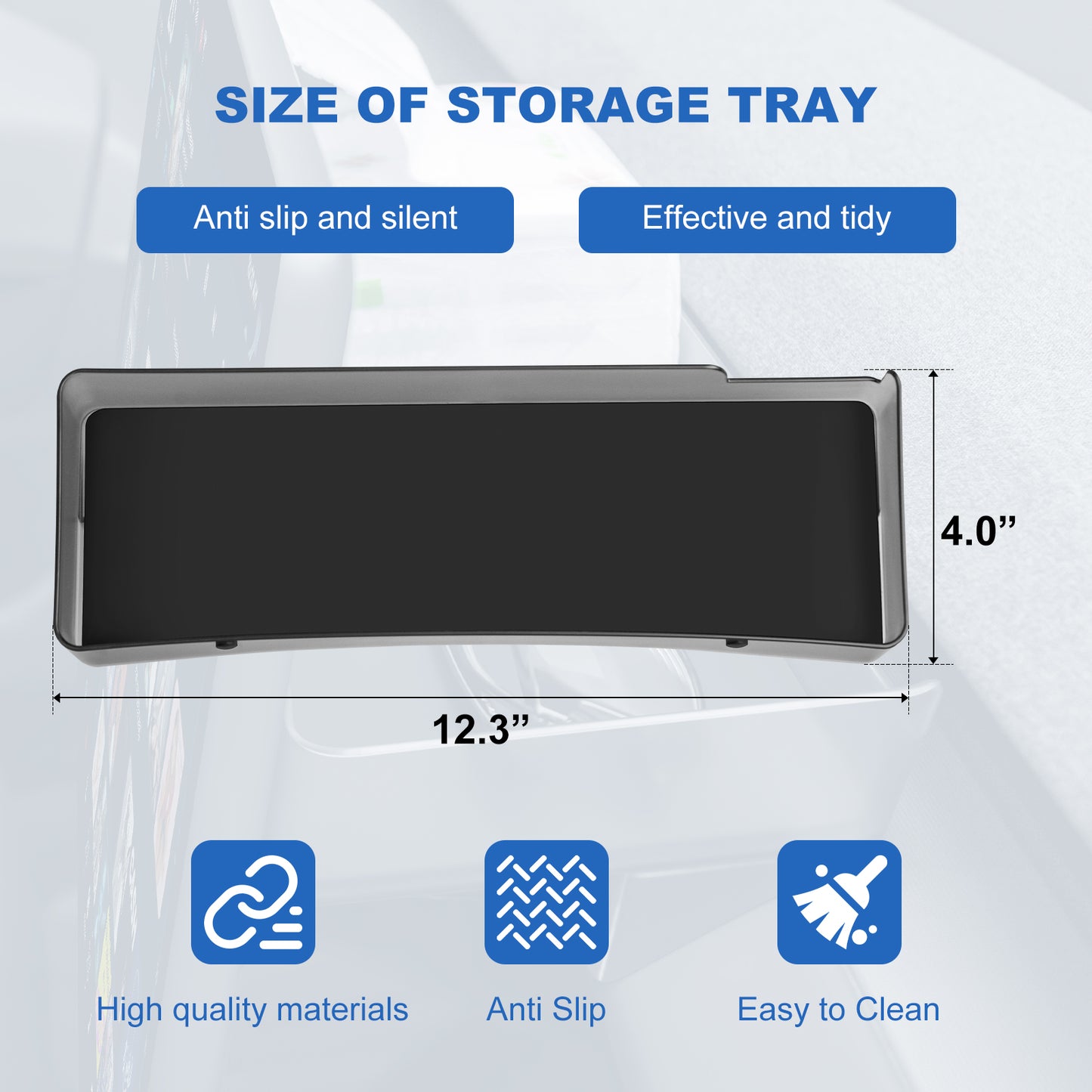 Upgrade Behind Screen Storage Box for 2024-2025 Tesla Model 3 Highland Accessories