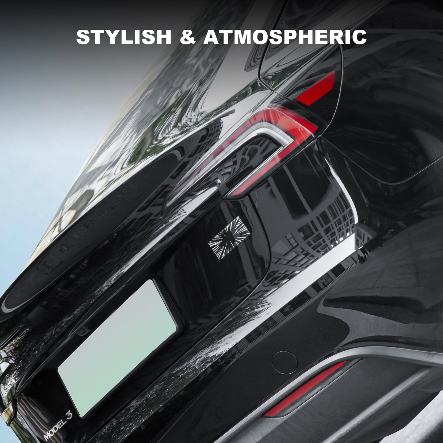 Plaid Emblem 3D Badge Sticker Compatible with Tesla Model 3 Y X S Cybertruck Semi Roadster Performance Stickers Accessories