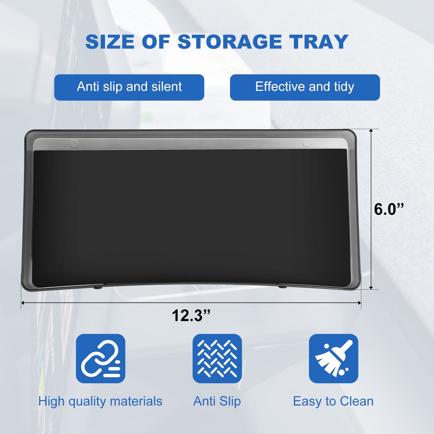 Upgrade Behind Screen Storage Box for 2017-2023 Tesla Model 3 and 2021-2025 Model Y Accessories