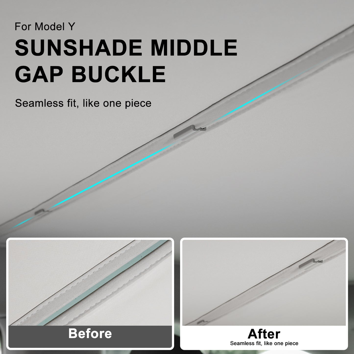 Sunshade Snap for 2021-2025 Tesla Model Y Accessories